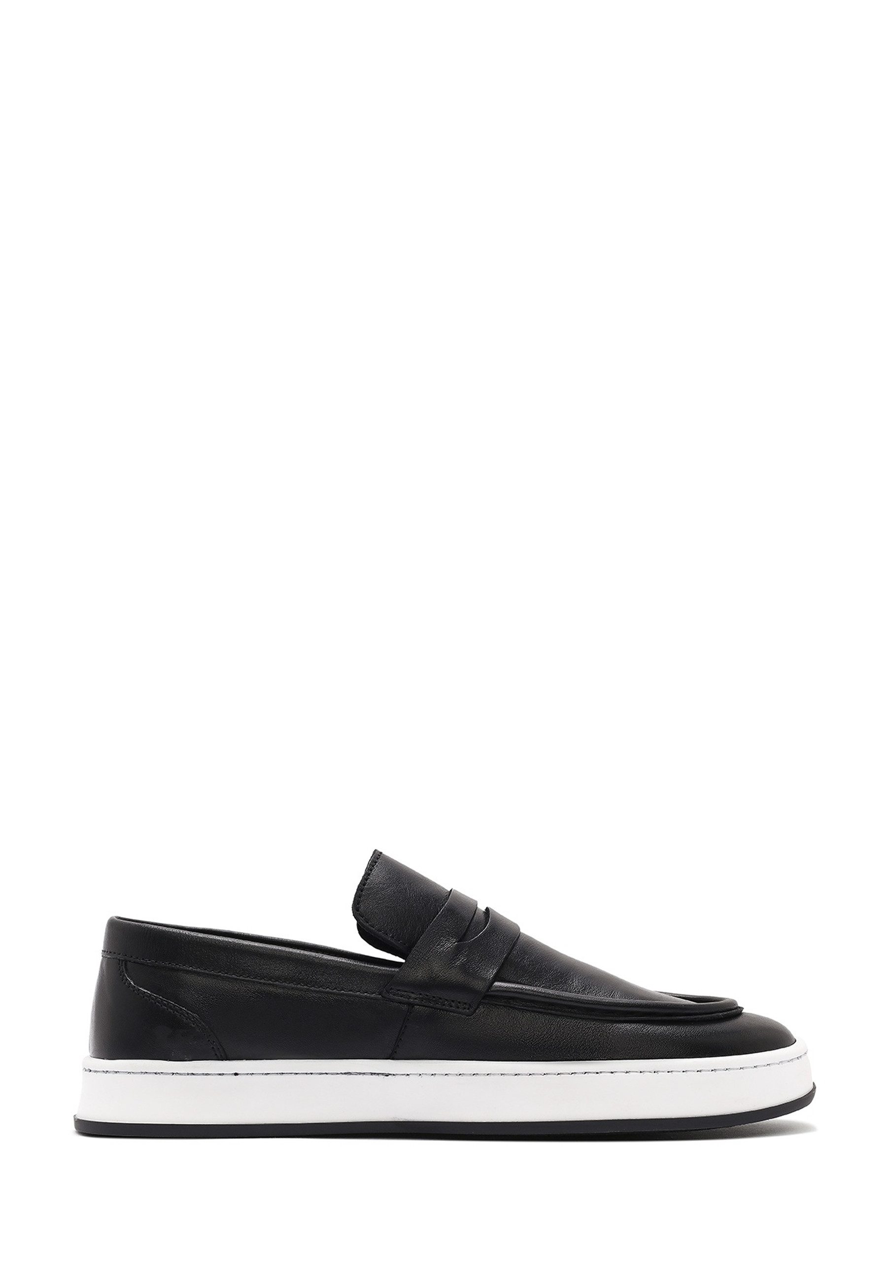 Derimod Lässige Loafer aus Leder Loafer Echtleder, Lederfutter, EVA-Sohle, Slip-On, Penny-Riemen