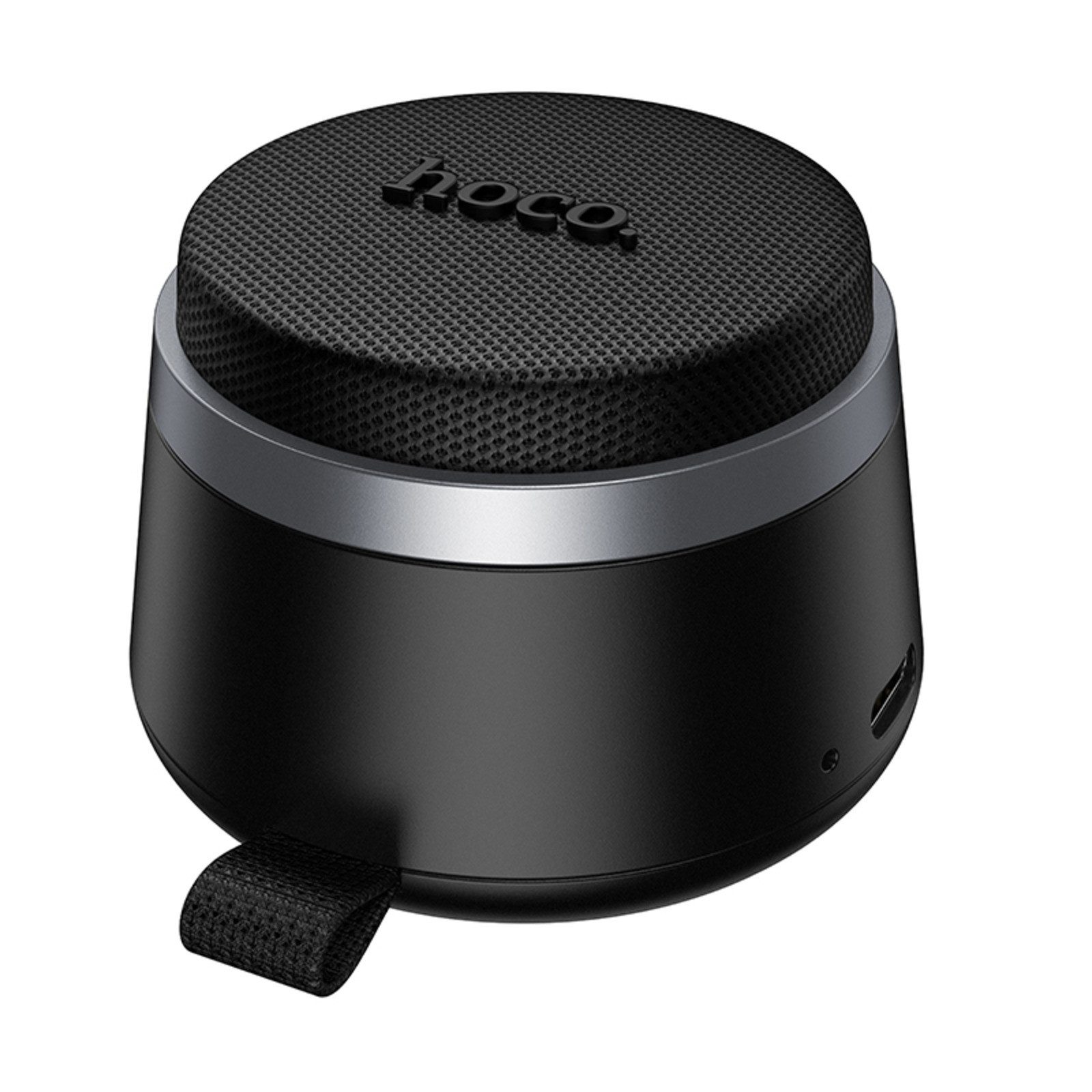 hoco. Magnetischer Tragbarer Mini Bluetooth Speaker, 3 Stunden Spielzeit Bluetooth-Lautsprecher (mit Handyhalterung 3W, TWS, RGB-Beleuchtung, Magnetring und Trageband)