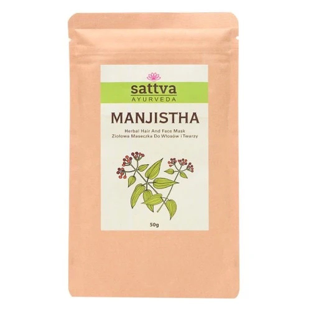 Sattva Haarmaske Sattva Manjistha Kräutermaske für Haare und Gesicht 50g