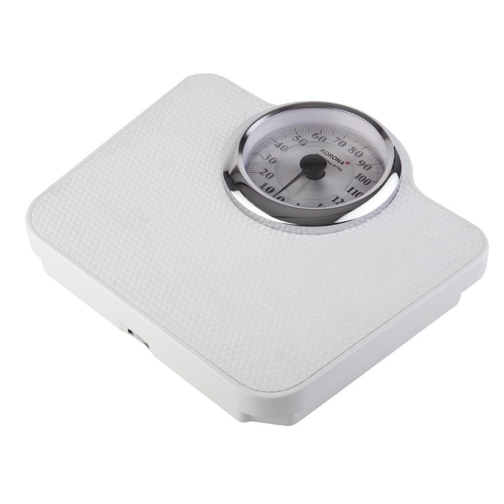 KORONA Personenwaage 77400 Mechanische Personenwaage BODO, Waage, rutschfest, Analoge Körperwaage, Rundzeiger