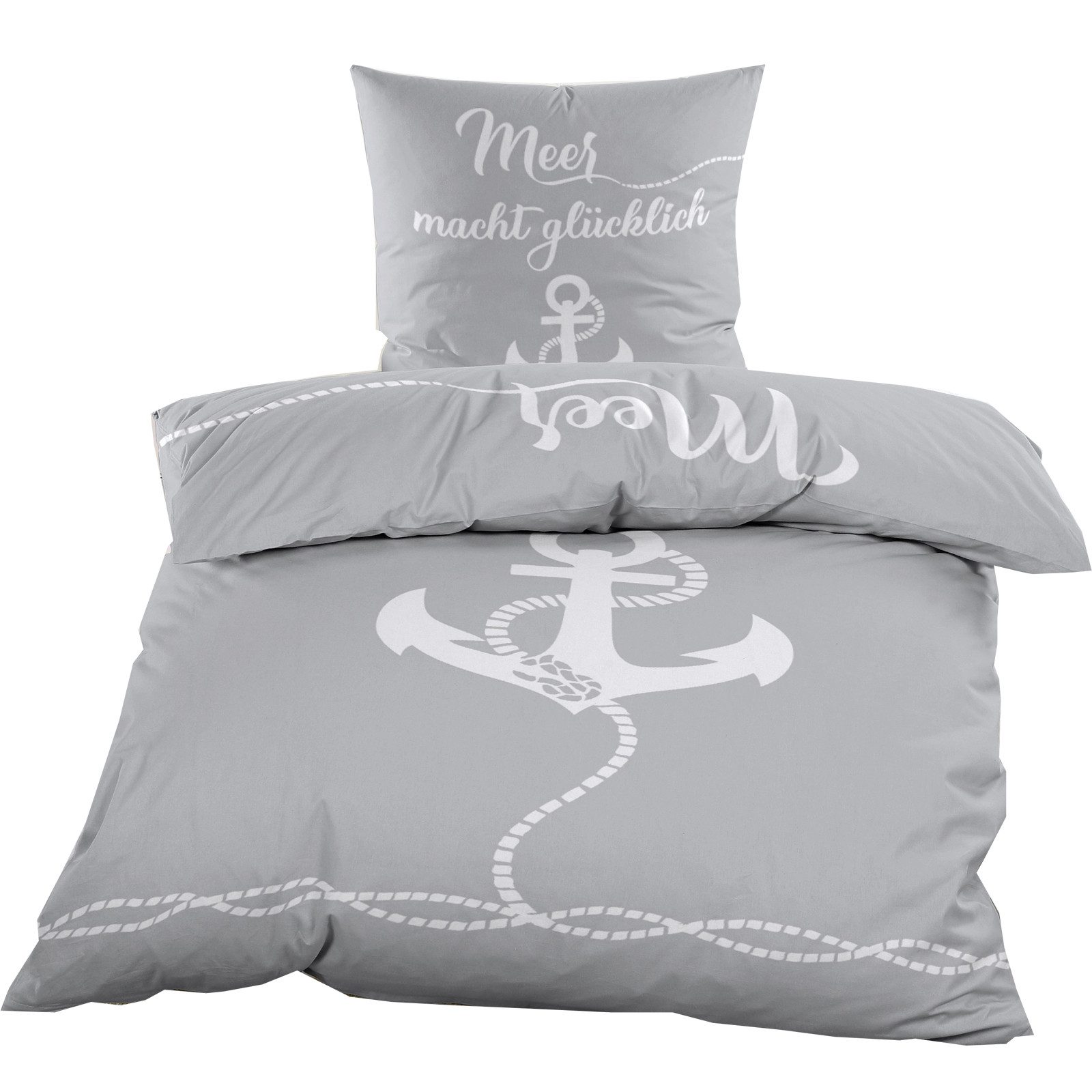 Casa Colori Bettwäsche Renforce Ganzjahres Bettgarnitur 155x220 cm, Renforc günstig online kaufen