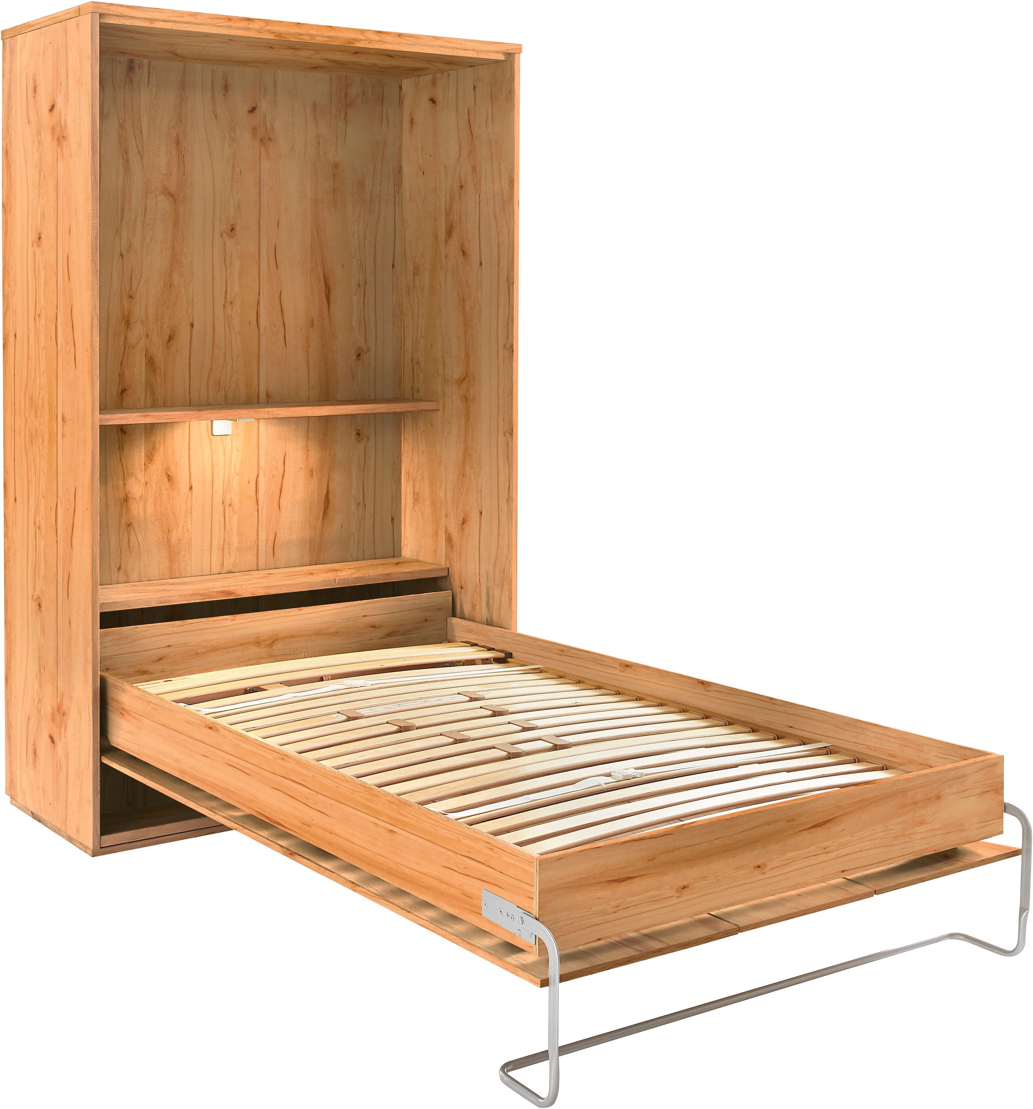 priess Schrankbett Ancona mit Regal und LED-Beleuchtung