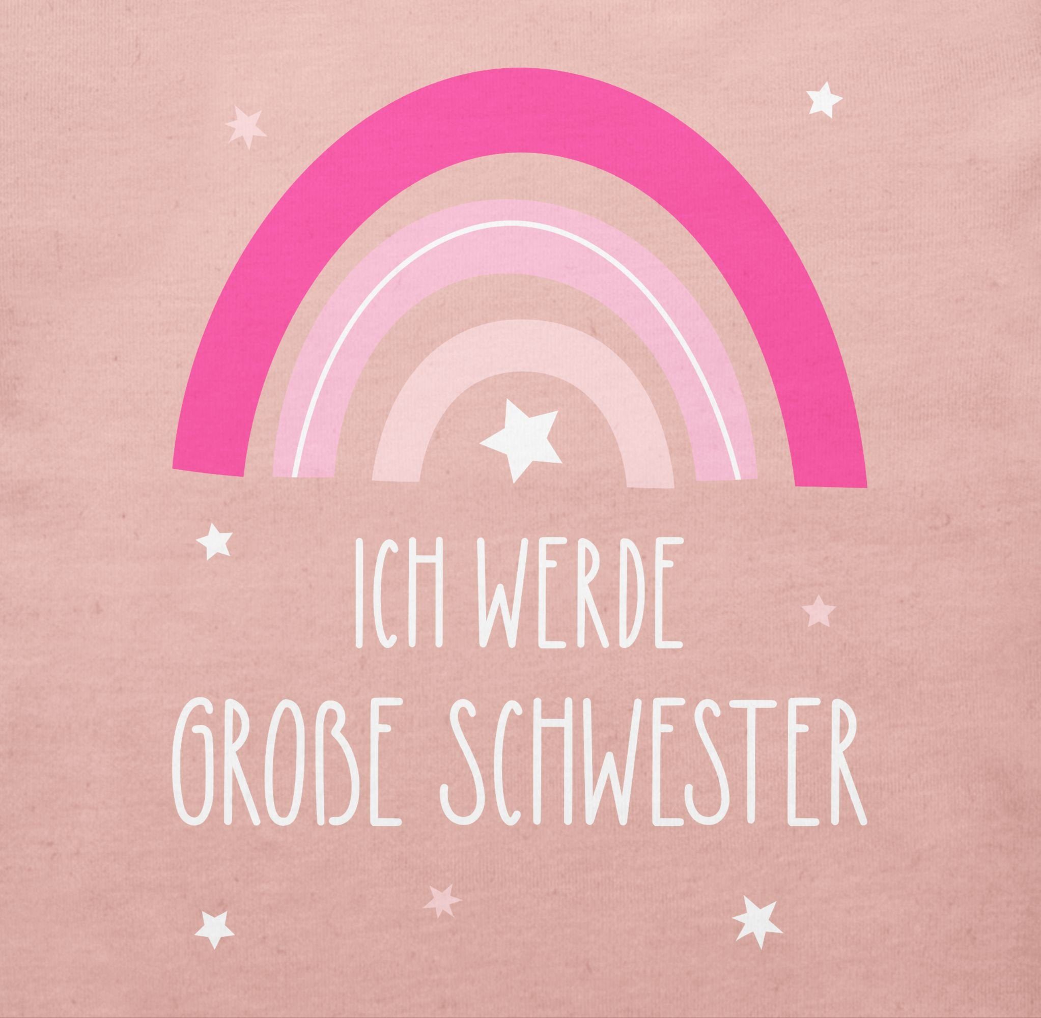 Shirtracer T-Shirt Ich werde große Schwester - Regenbogen - grosse Schwester Große Schwester