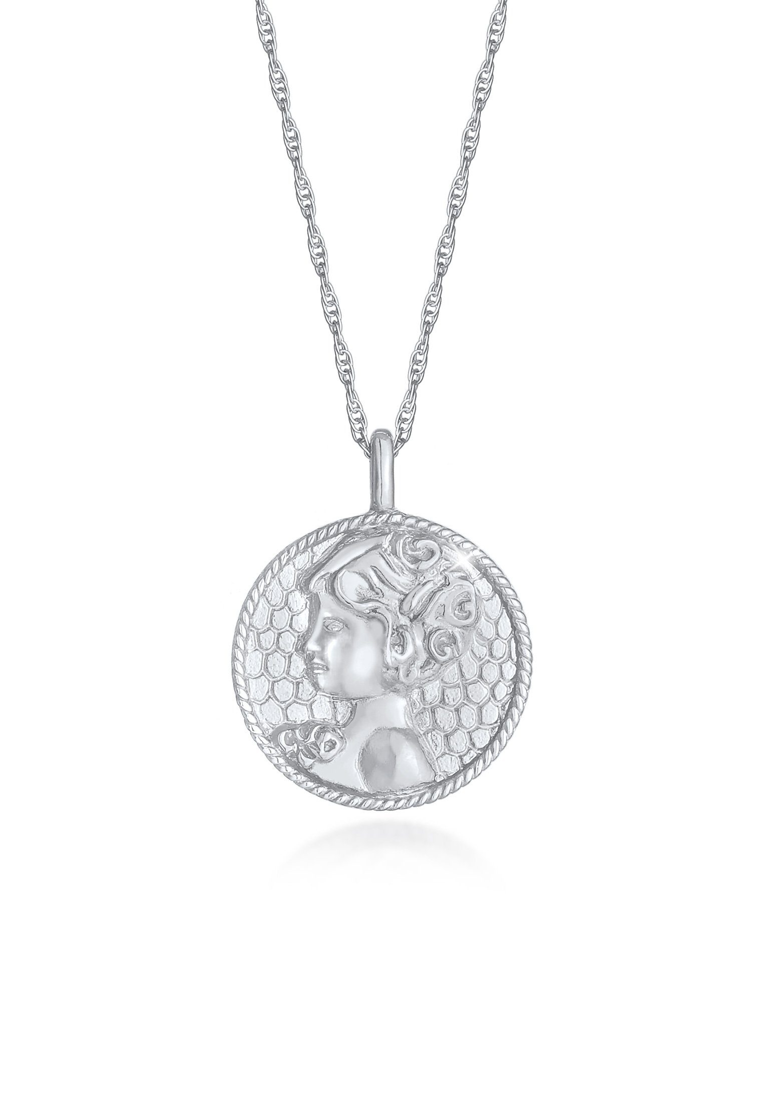 Elli Kette mit Anhänger Sternzeichen Jungfrau Astro Münze Antik 925 Silber, Sternzeichen | Ketten mit Anhänger