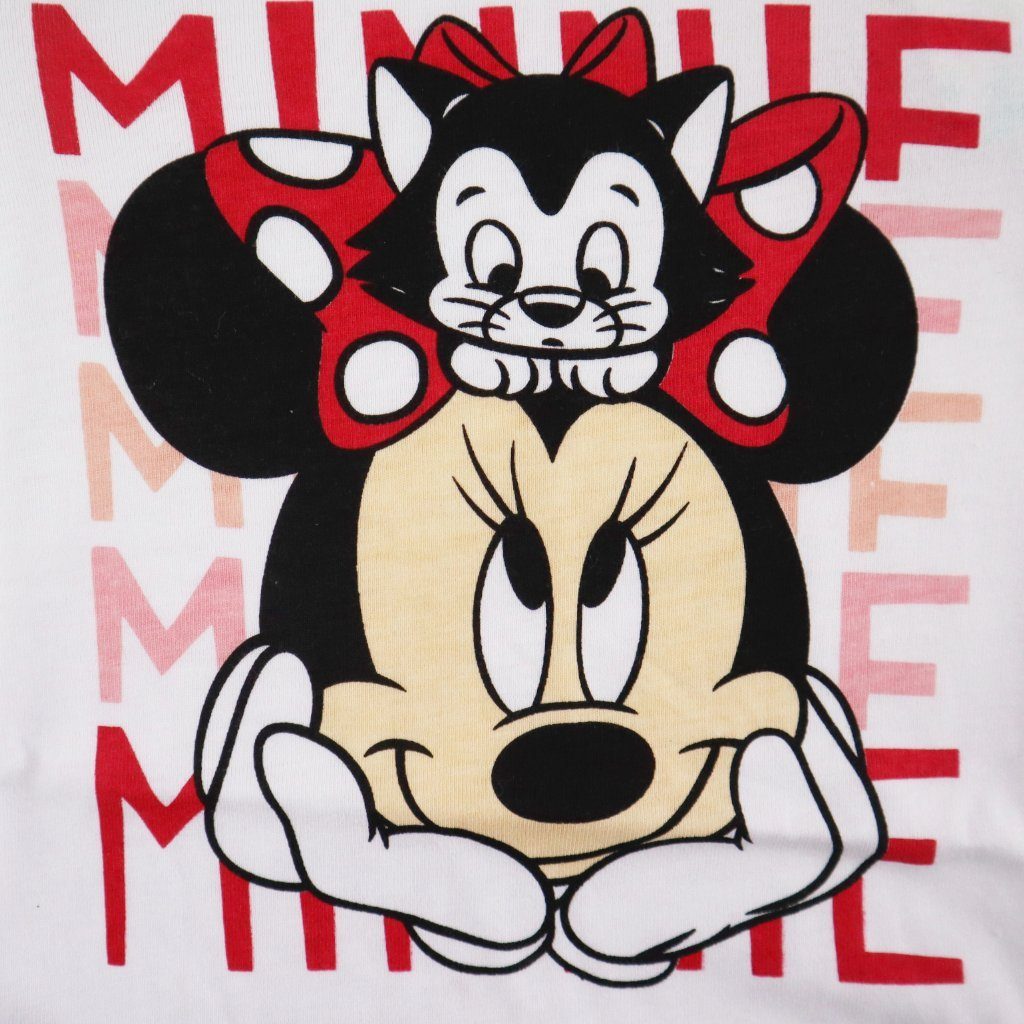 Kurzarmwickelbody Kurzarm bis Minnie Strampler Rot Gr. 100% Baumwolle Body Baby 92, Maus 62 Disney Minnie Mouse