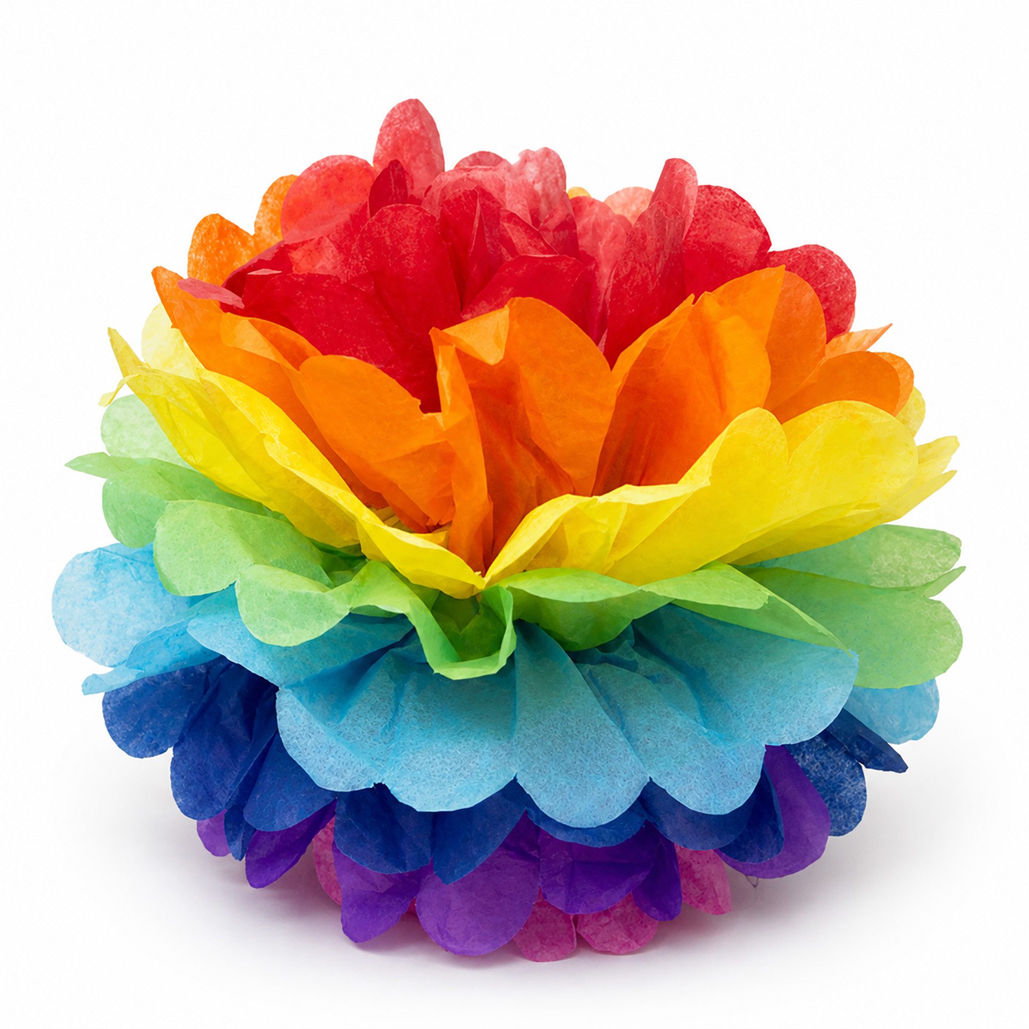 Creativery Pompon, Pompon 35cm Papier 1 Stück Bunt