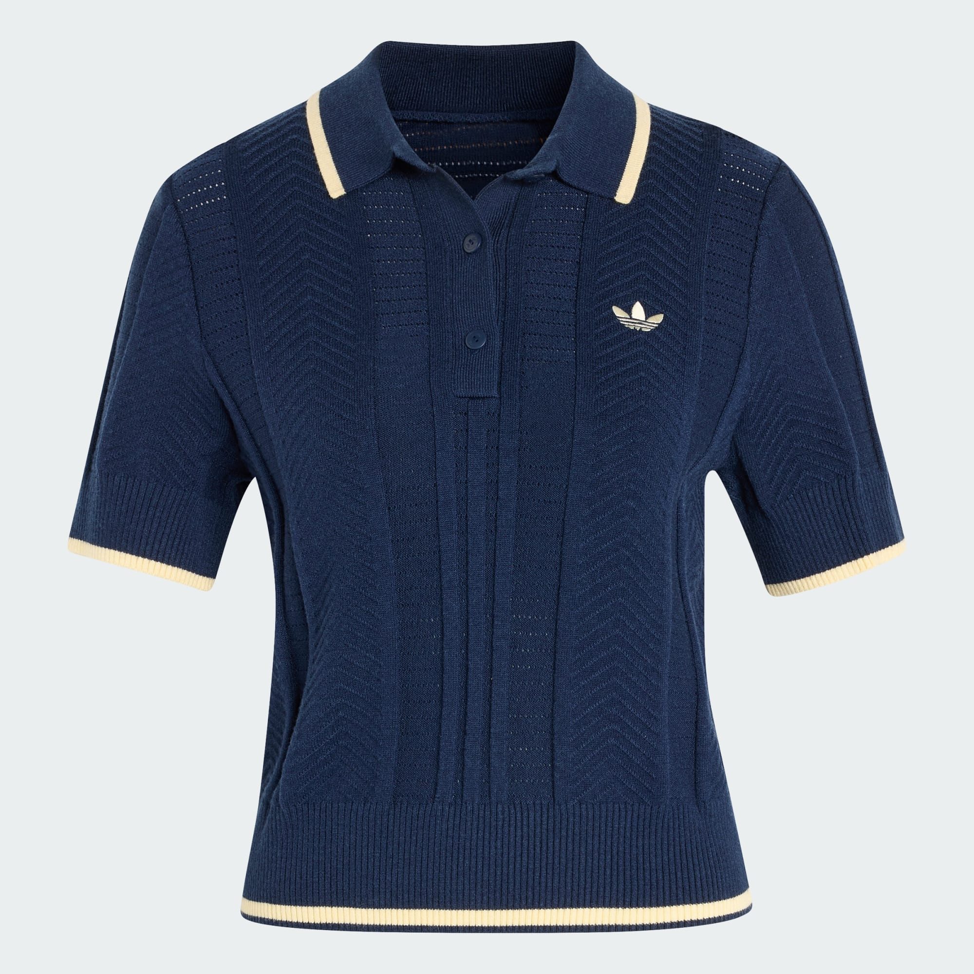 adidas Originals Poloshirt CALI POLOSHIRT, ZOPFMUSTER (1-tlg)