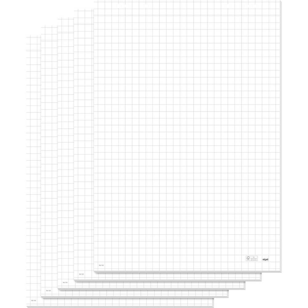 Sigel Flipchartblock Flipchartblock für Meet up und Artverum Boards, kariert, MU165