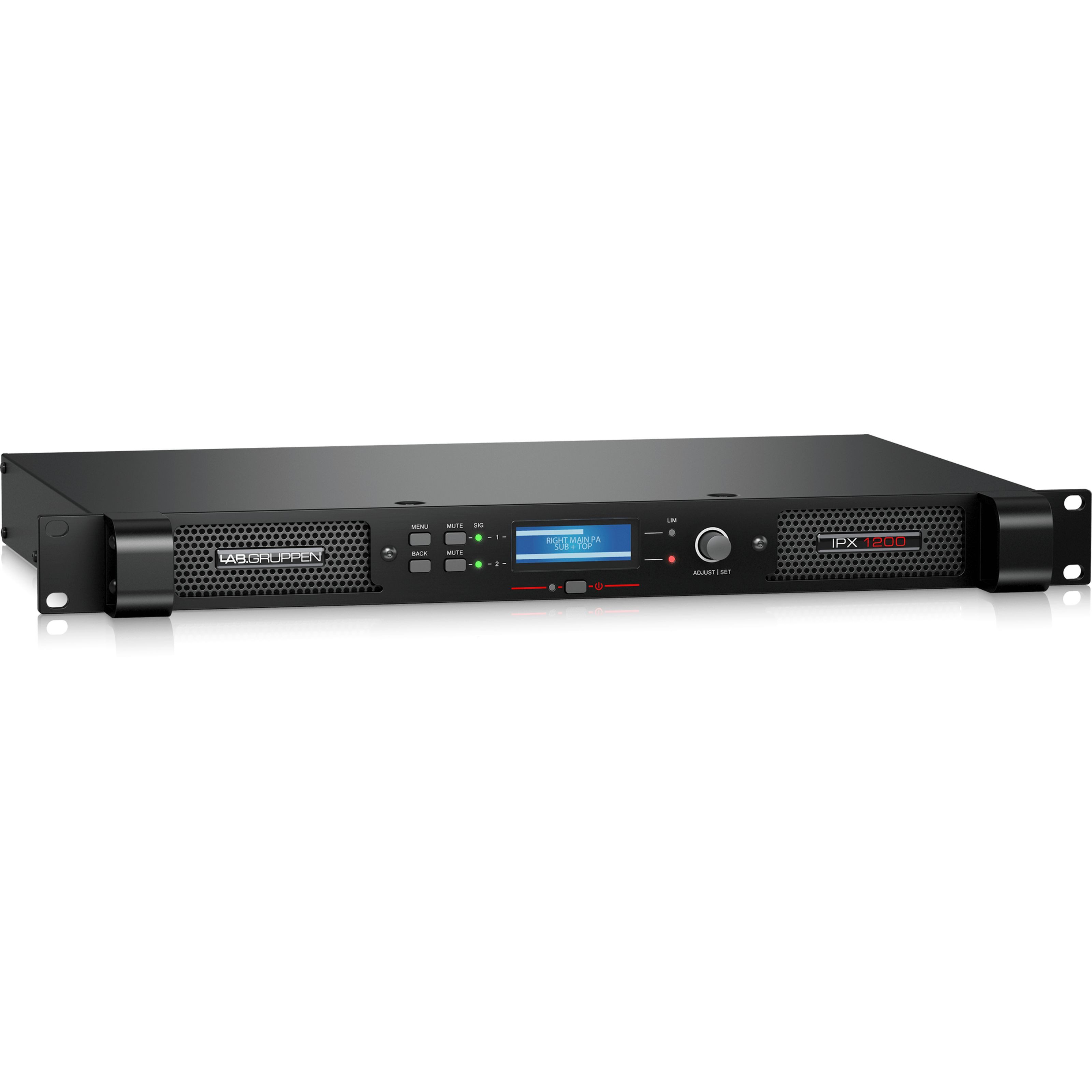LAB Gruppen Endverstärker (IPX1200 2x600W/4 DSP Amp 1HE - 2-Kanal Endstufe)