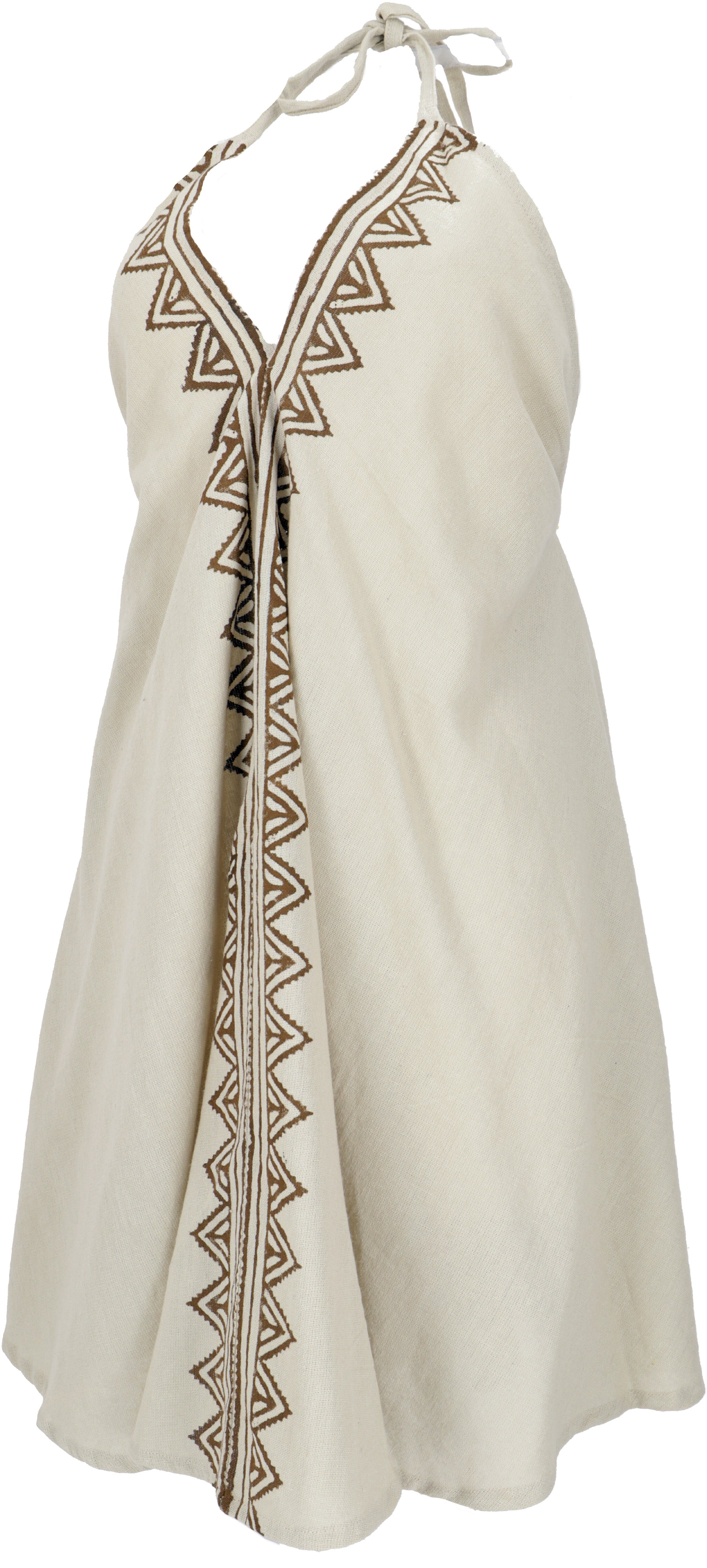 Guru-Shop Midikleid Boho Minikleid, Neckholder Kleid, günstig online kaufen