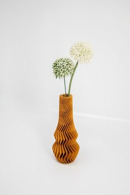 Shapes - Decorations Dekovase Zigzag One - Exclusive by Martin Žampach, Vase, 10 Farben, 3D-Druck (Einzelmodell, Vase mit Borosilikatglas zur Nutzung mit Wasser), Wasserdicht; Leichte Struktur innerhalb des Materials (Rillung)