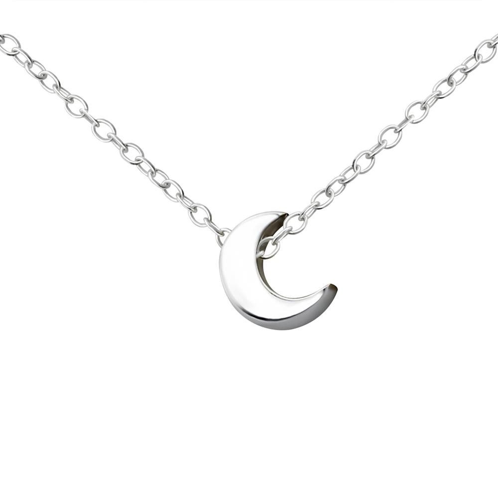 Kette mit Anhänger Kette Mond aus 925 Silber Damen