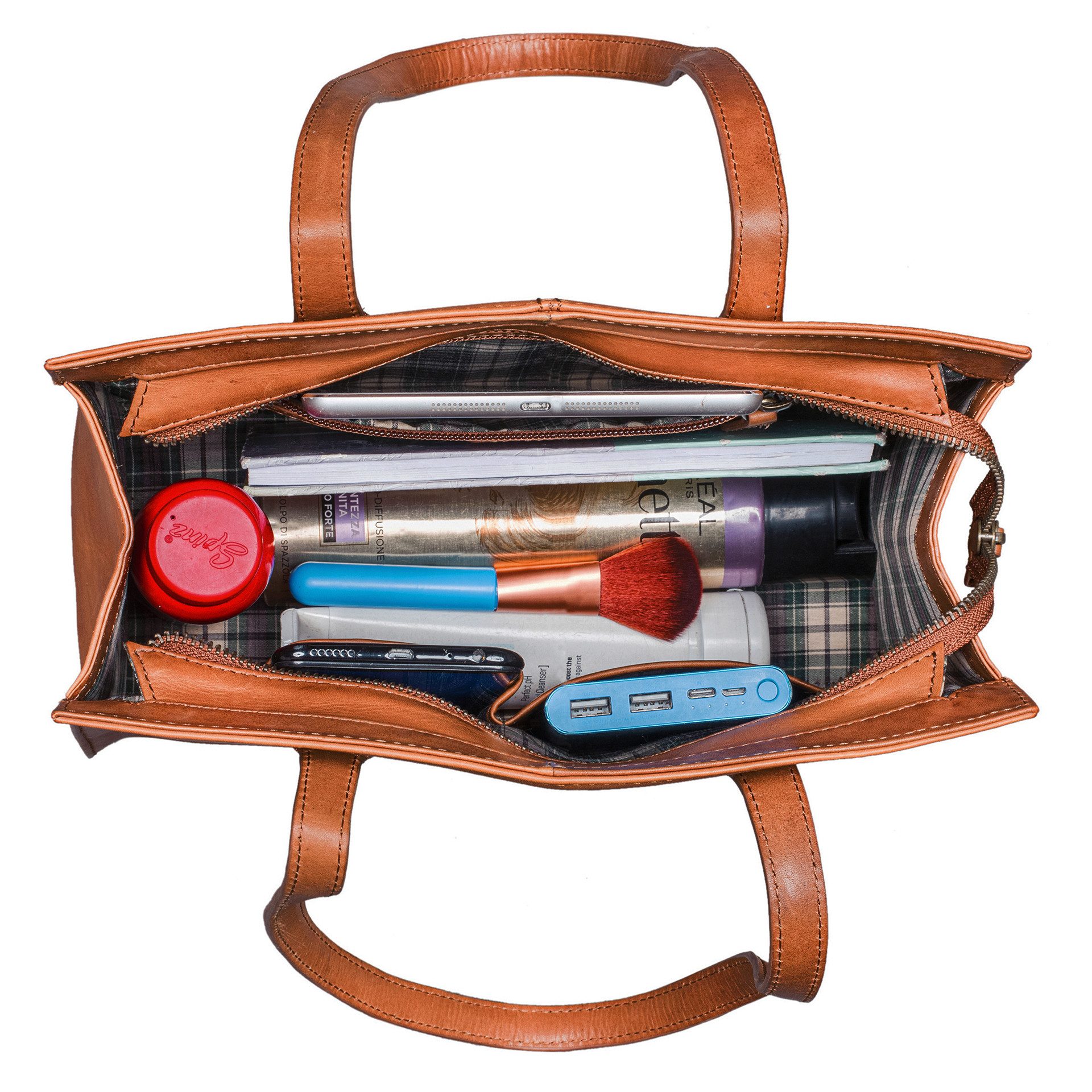 Benthill Henkeltasche Damen Echt Leder Henkeltasche Vintage Schultertasche Frauen Handtasche, Reißverschlussfach