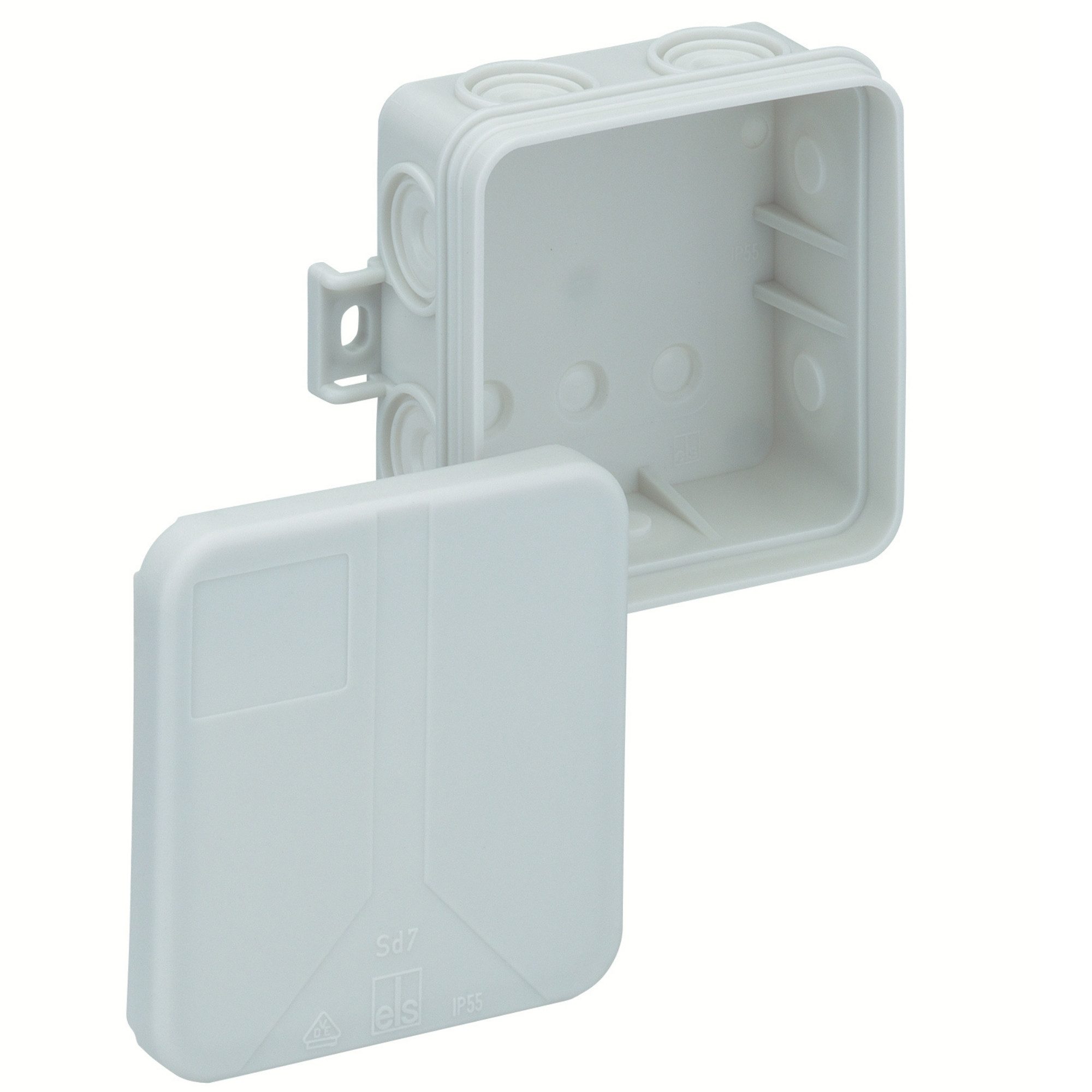 SPELSBERG Verteilerbox Rote Reihe, Rote Reihe, IP55, 75 x 75 x 37 mm, 2,5 mm², 10 Stück