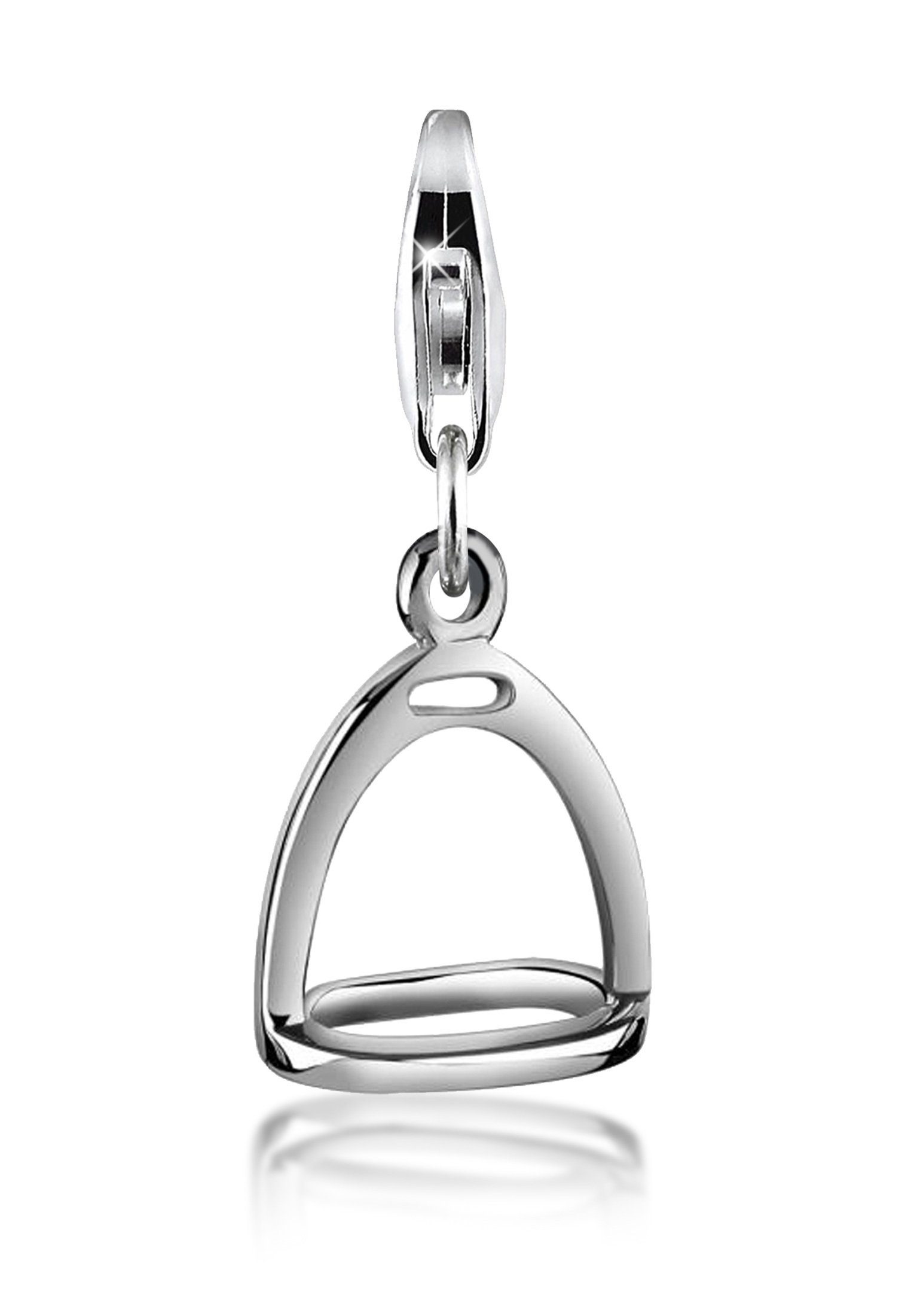 Nenalina Charm-Einhänger Steigbügel Pferd Hobby Anhänger 925 Silber