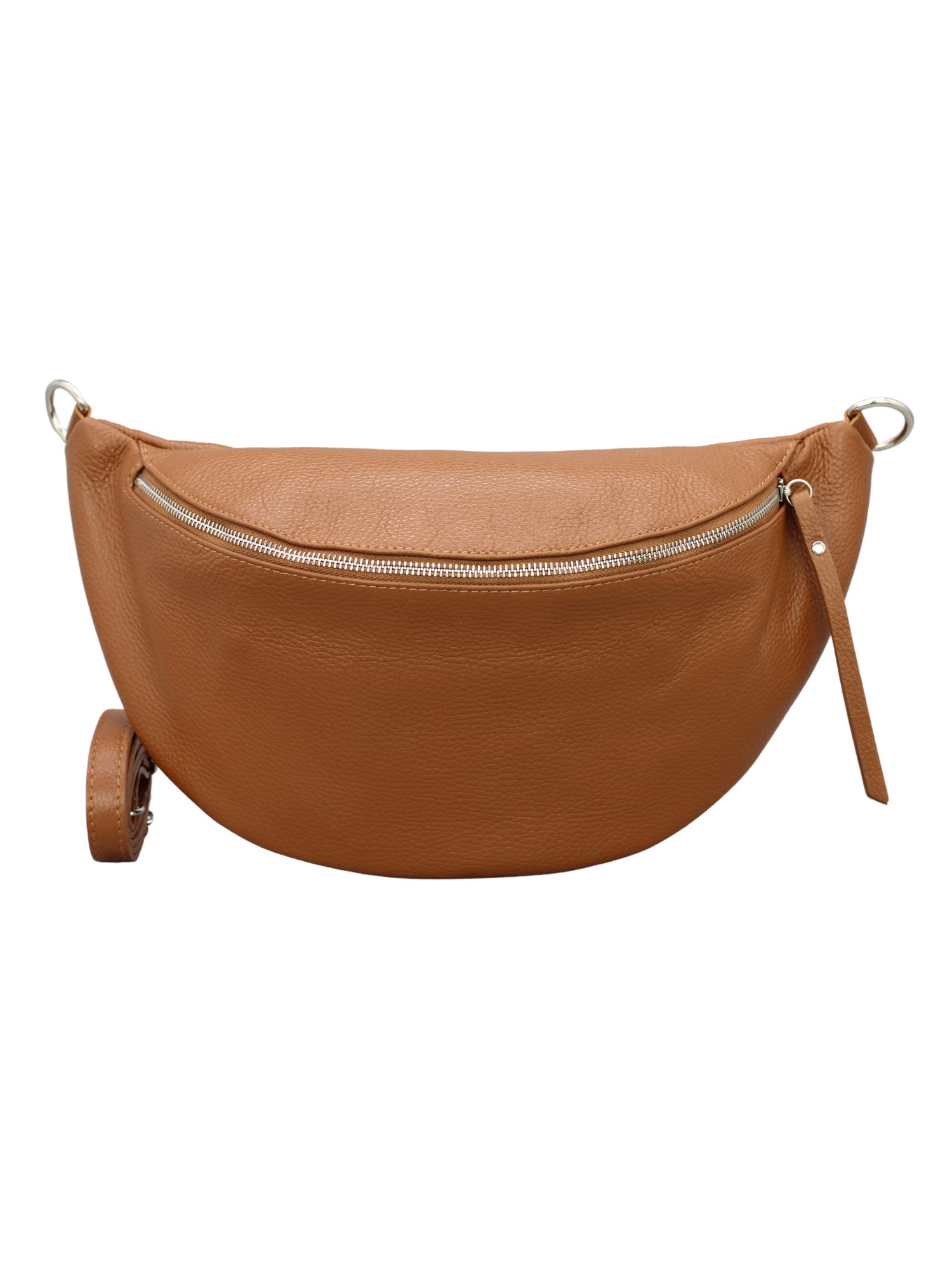 Adel Bags Schultertasche EMMA XL Umhängetasche Crossbody Bag Gürteltasche mit 2 Riemen, echtes Leder, hergestellt in Italien