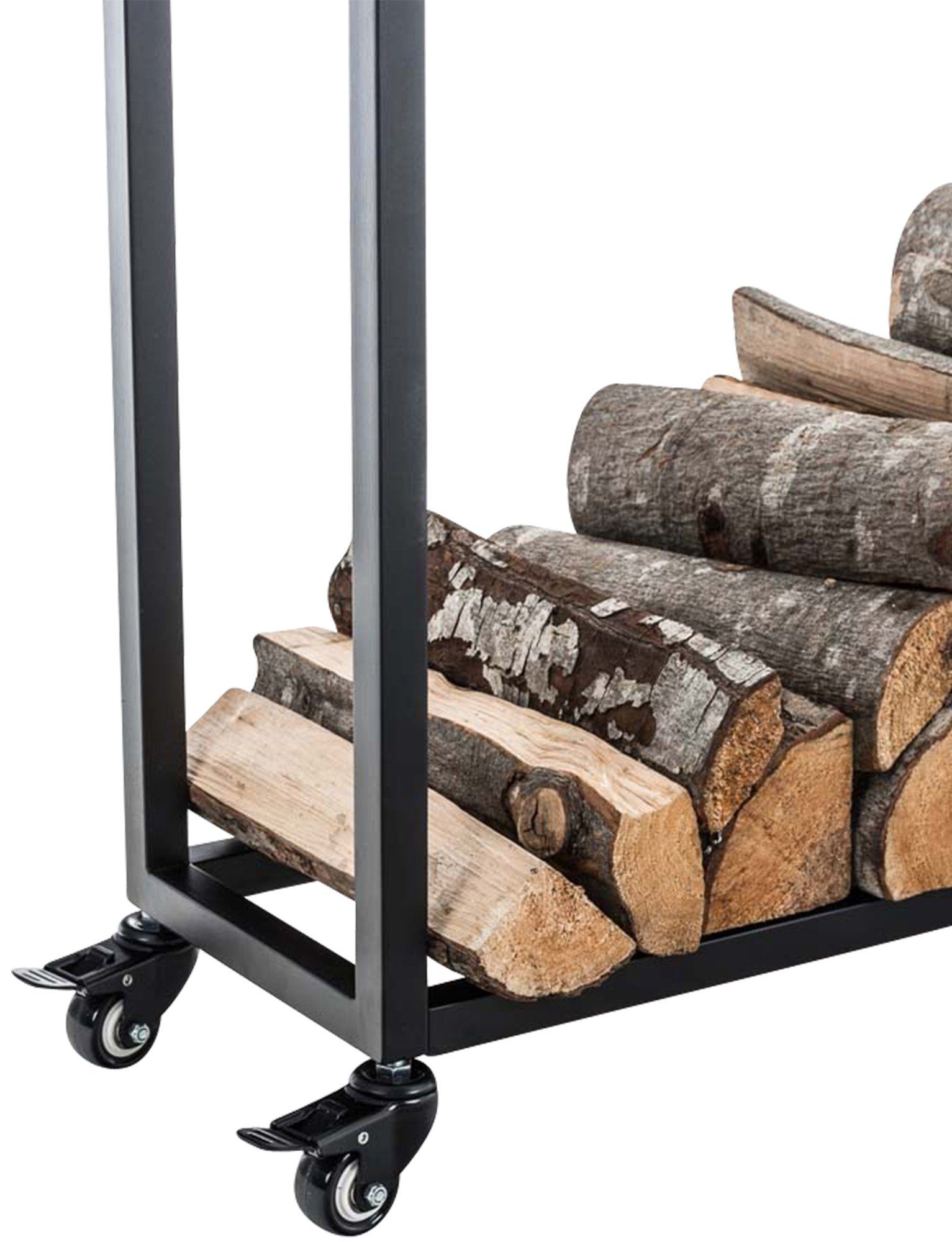 CLP Kaminholzregal Hetta, BxTxH:40x25x100 cm, Edelstahl günstig online kaufen