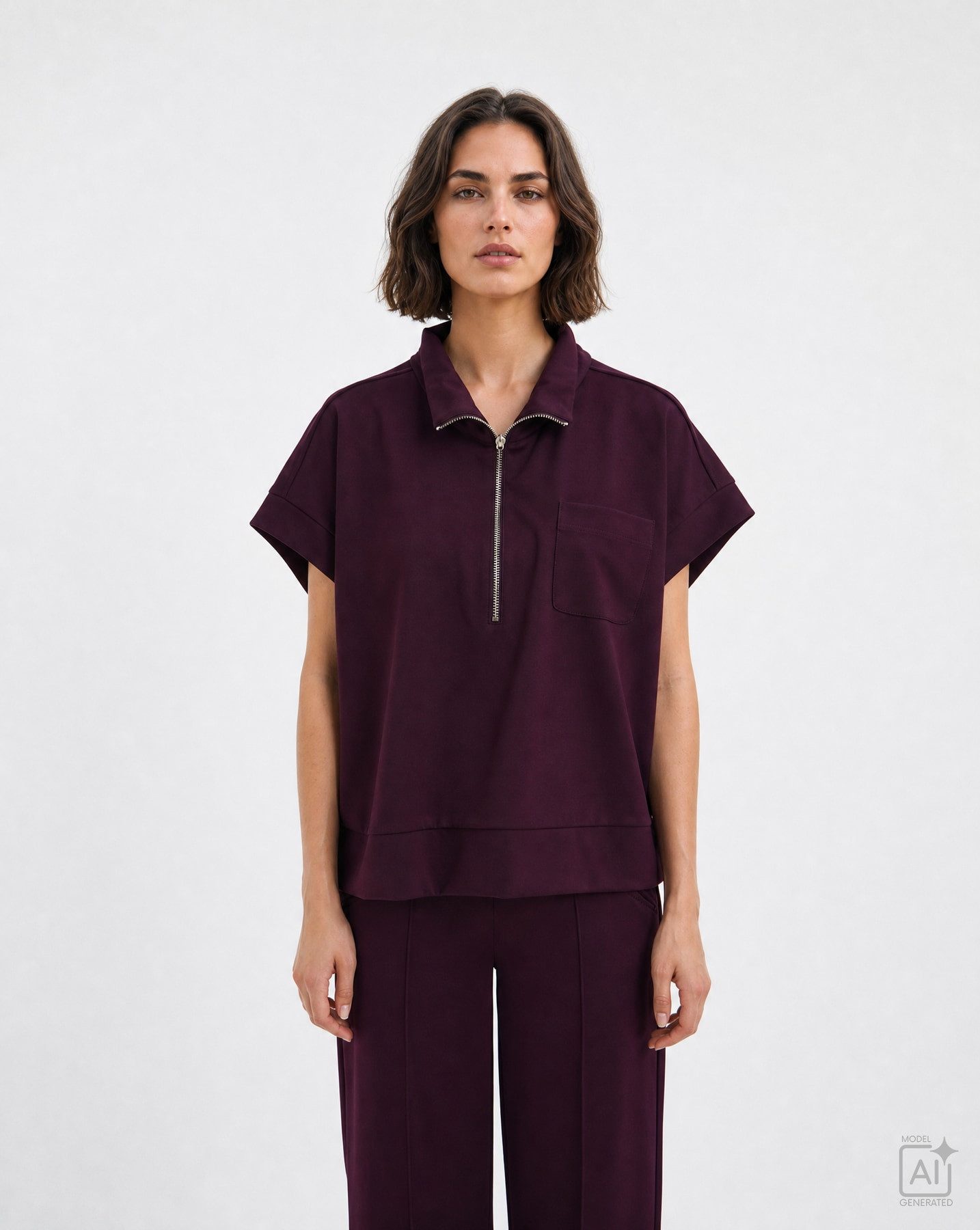 Smith & Soul Shirtweste mit Label-Zipper, Brusttasche
