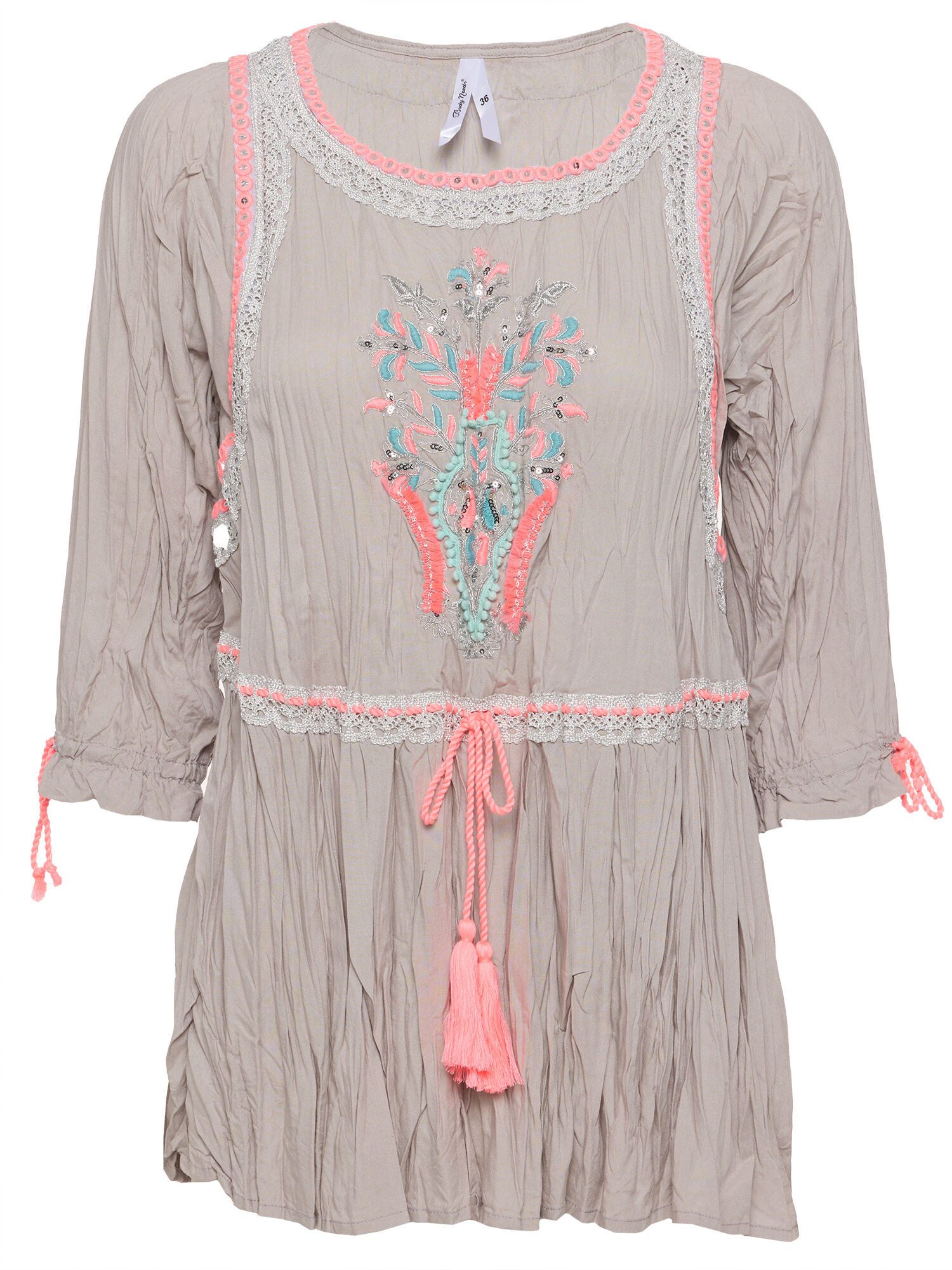 Body Needs Tunika Longbluse Figurumspielend