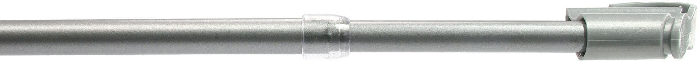 Scheibenstange, Liedeco, Ø 12 mm, 1-läufig, ausziehbar, ohne Bohren, geklemmt, Kunststoff, Metall