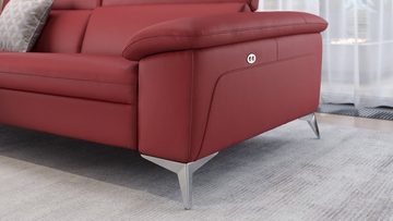 Sofanella 3-Sitzer Dreisitzer STELLA Ledercouch italienisch Sofa
