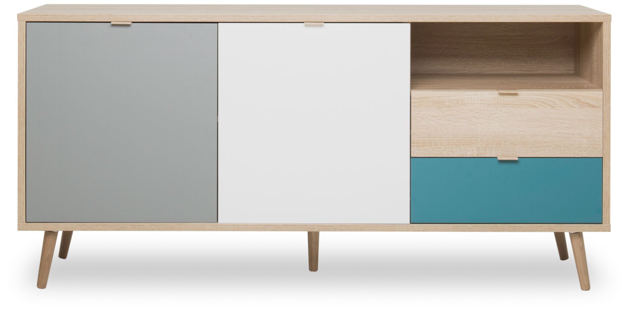 Finori Sideboard, Sonoma Eiche / Tricolor B x H x T ca. 150 x 71 x 40 cm