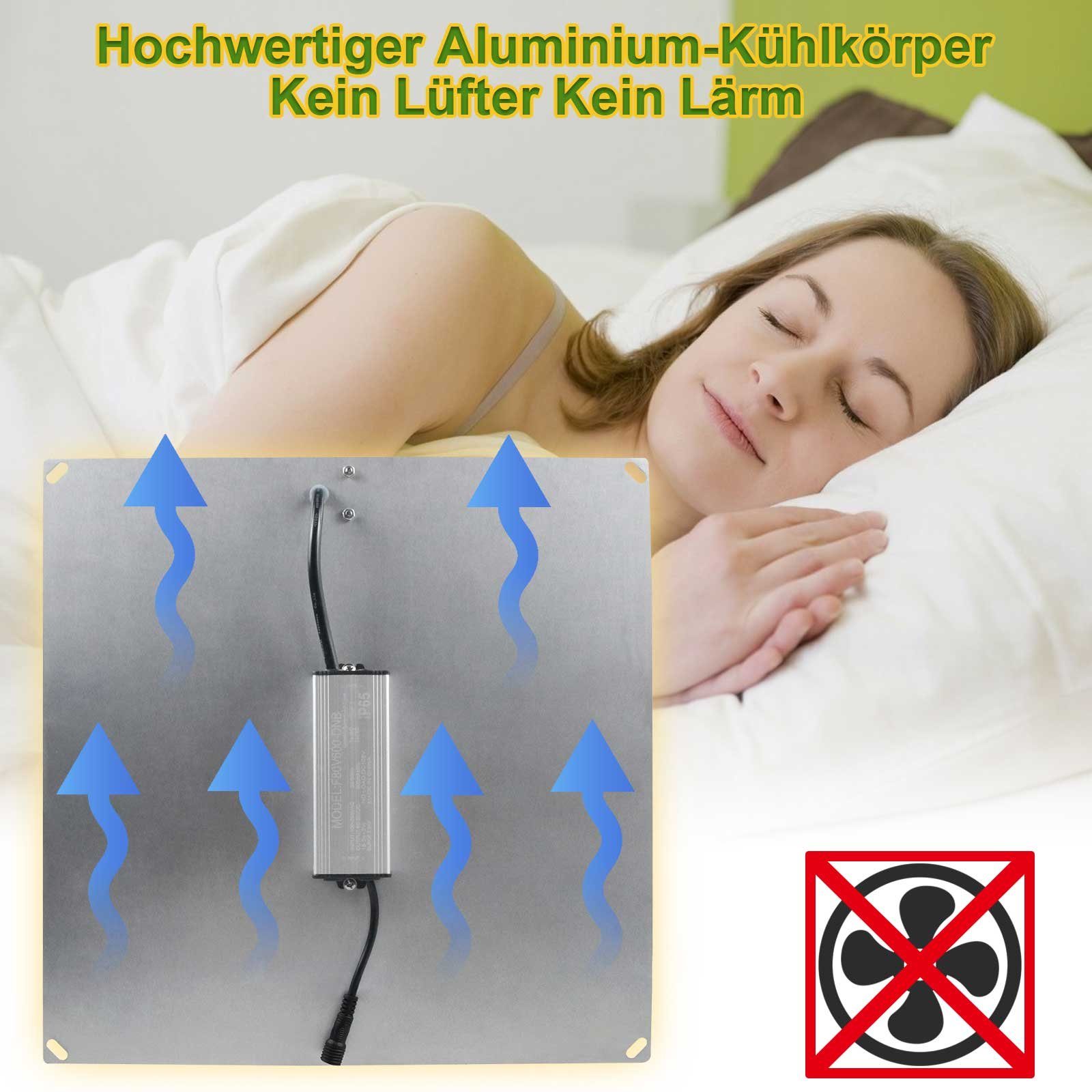 MUPOO Pflanzenlampe LED Pflanzenleuchte,LED Grow Light Vollspektrum mit Kette, Mittlere Größe: 45W/240LEDs,für Indoor-Pflanzen, Gemüse und Blumen