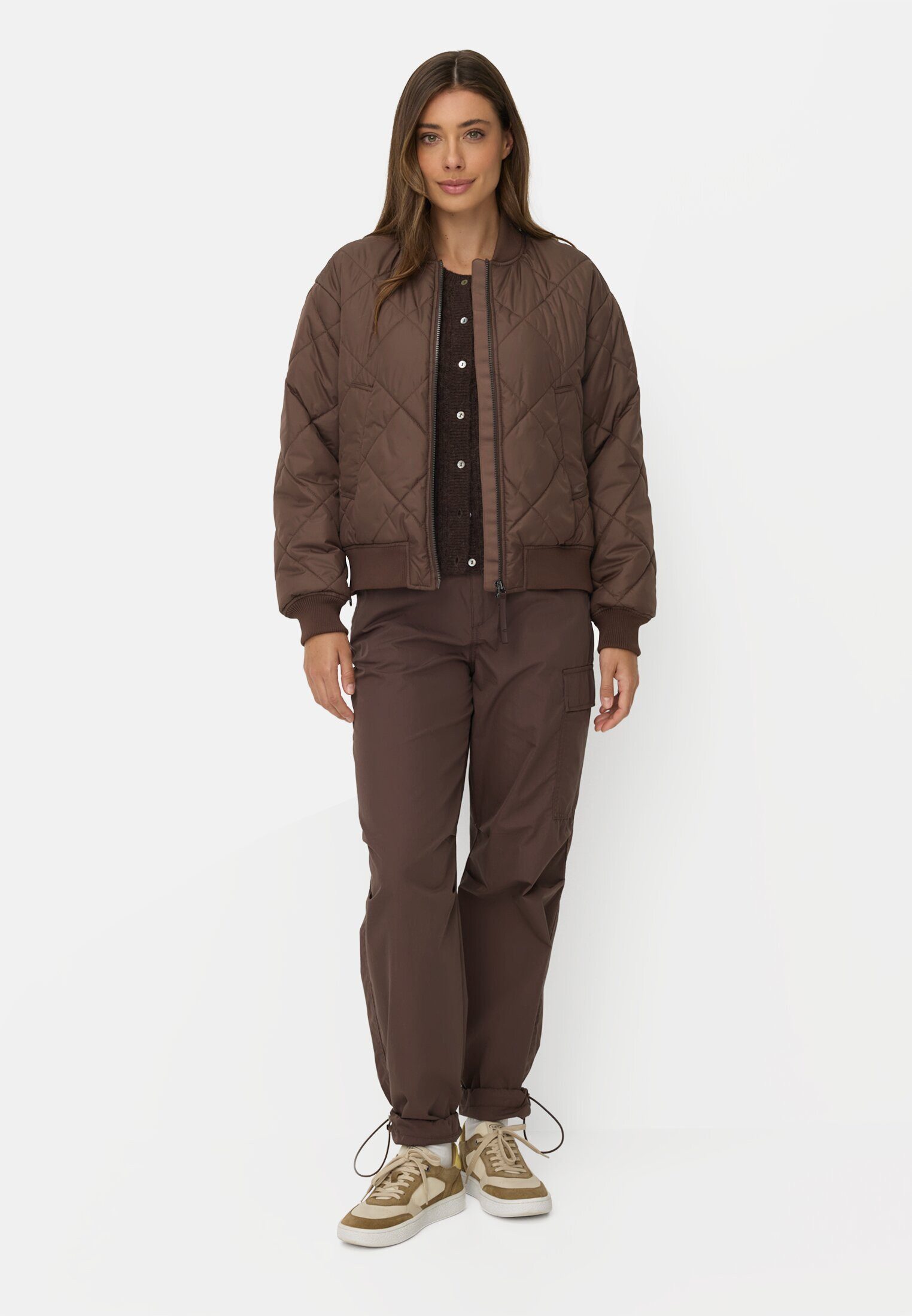camel active Bomberjacke mit bedrucktem Futter Langarm