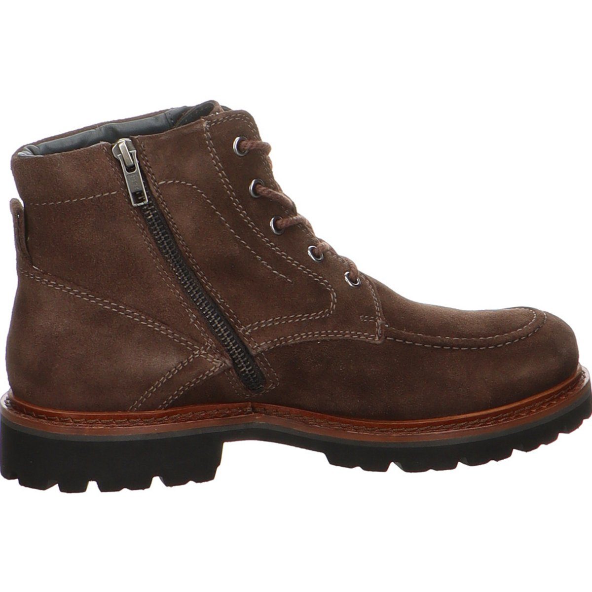 SIOUX schwarz regular fit Schnürstiefelette (1-tlg)