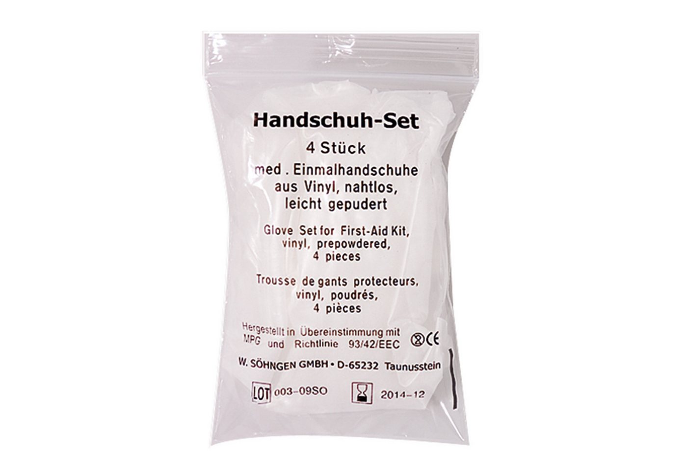 Thumbnail - Söhngen Schneideunterlage SÖHNGEN Handschuh-Set groß Vinyl Nr. 1010073, PA= 4Stk