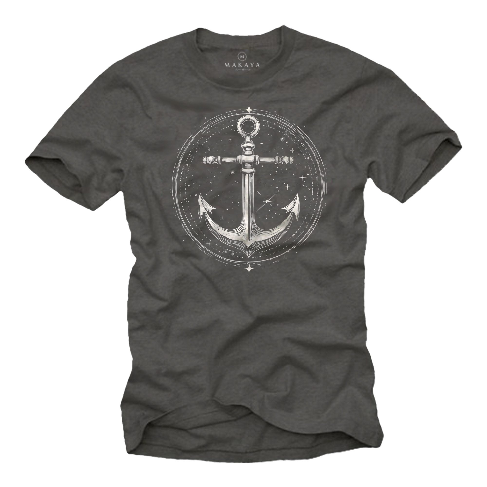 MAKAYA T-Shirt mit Anker Motiv für günstig online kaufen
