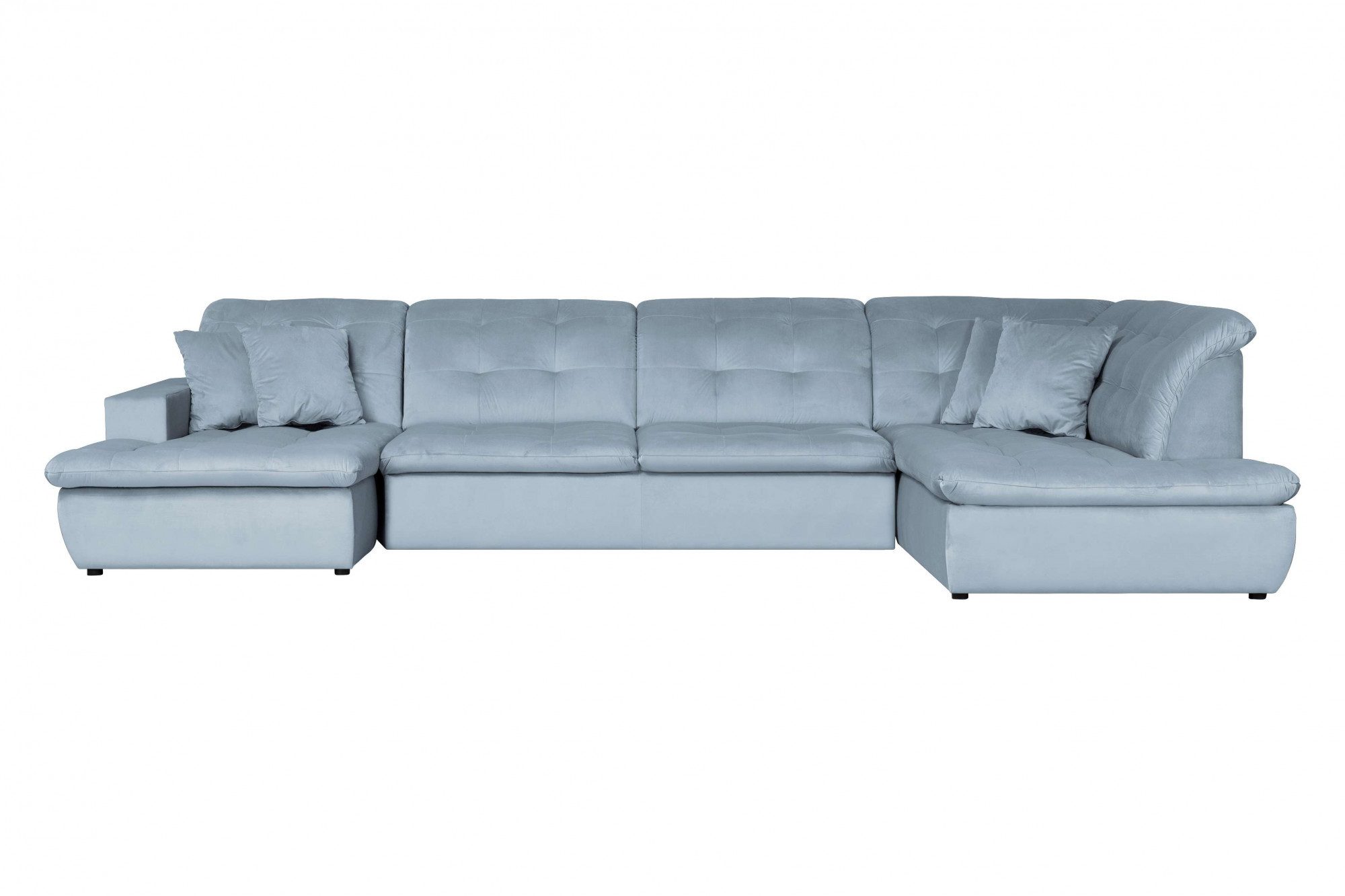 Home affaire Wohnlandschaft BRISBANE NEU U-Form, mit feiner Steppung, Matten-Optik, incl. Zierkissen