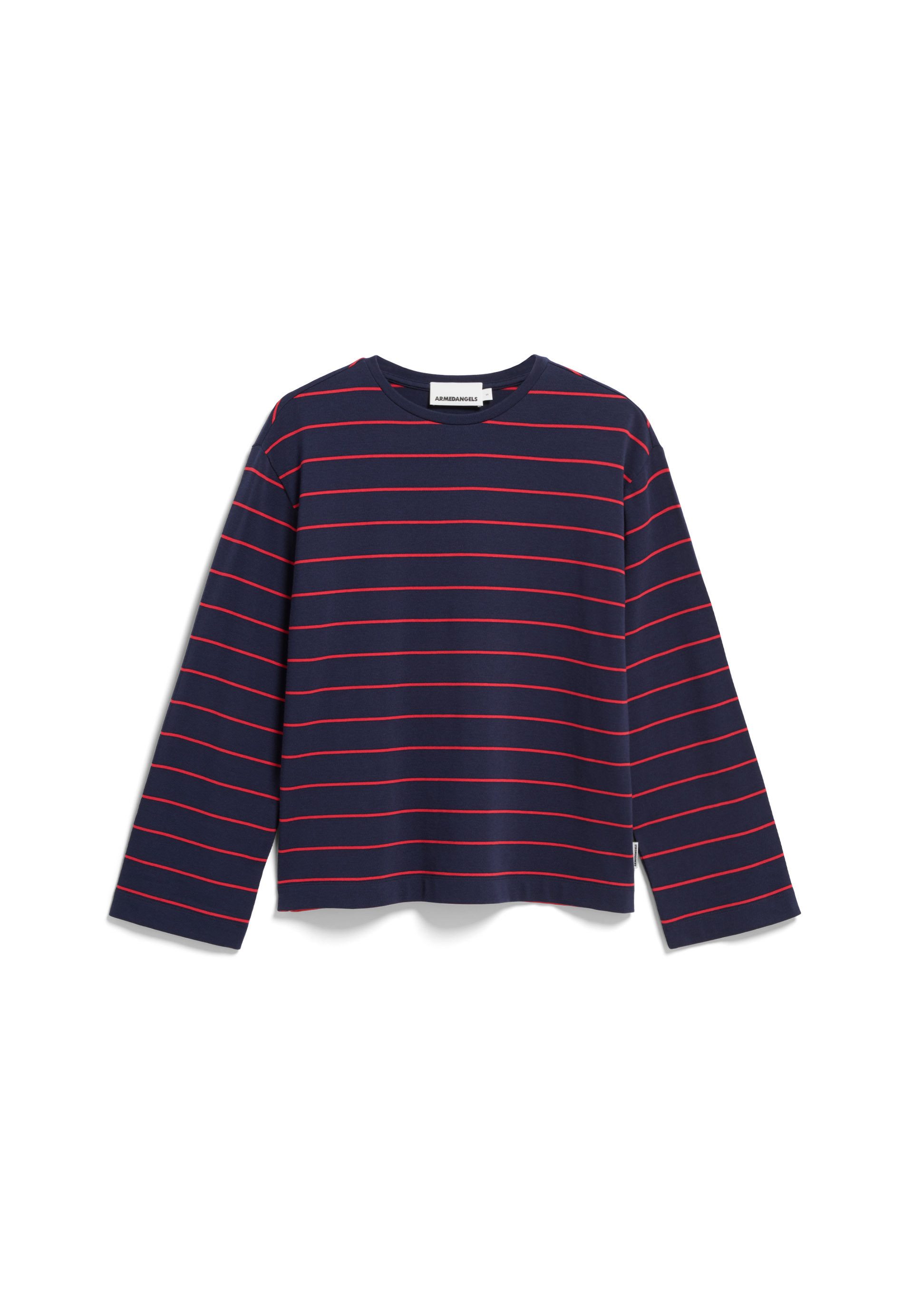 Armedangels Longsleeve MARYNAA FINE STRIPE Loose Fit