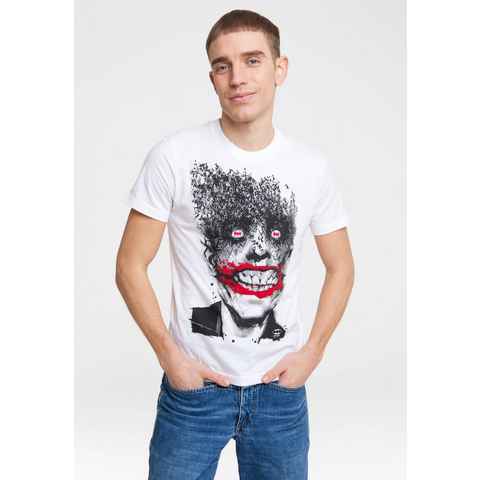 LOGOSHIRT T-Shirt DC Batman - Joker Bats mit schaurigem Joker-Frontprint