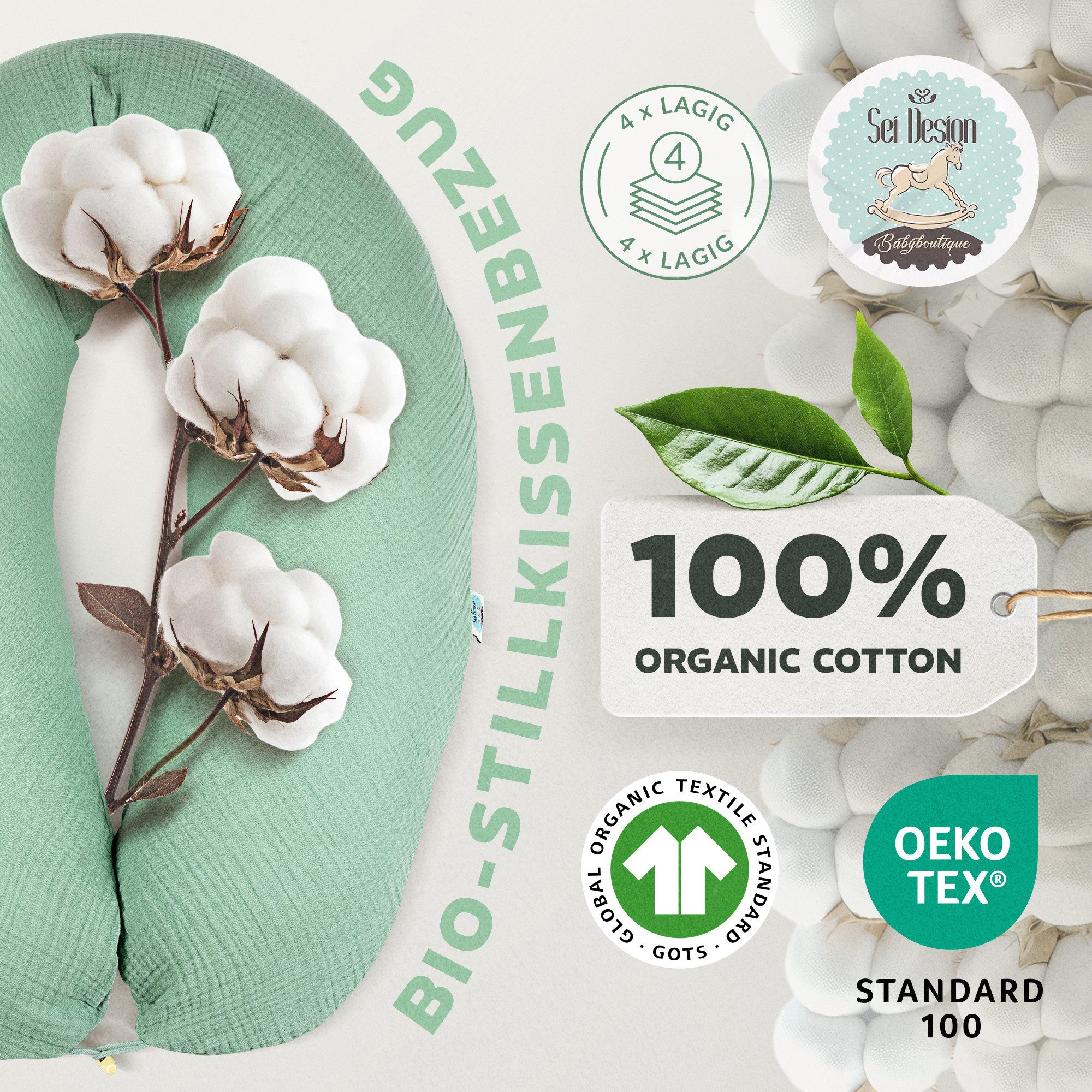 SEI Design Stillkissenbezüge Bezüg für XXL Stillkissen Seitenschläferkissen günstig online kaufen