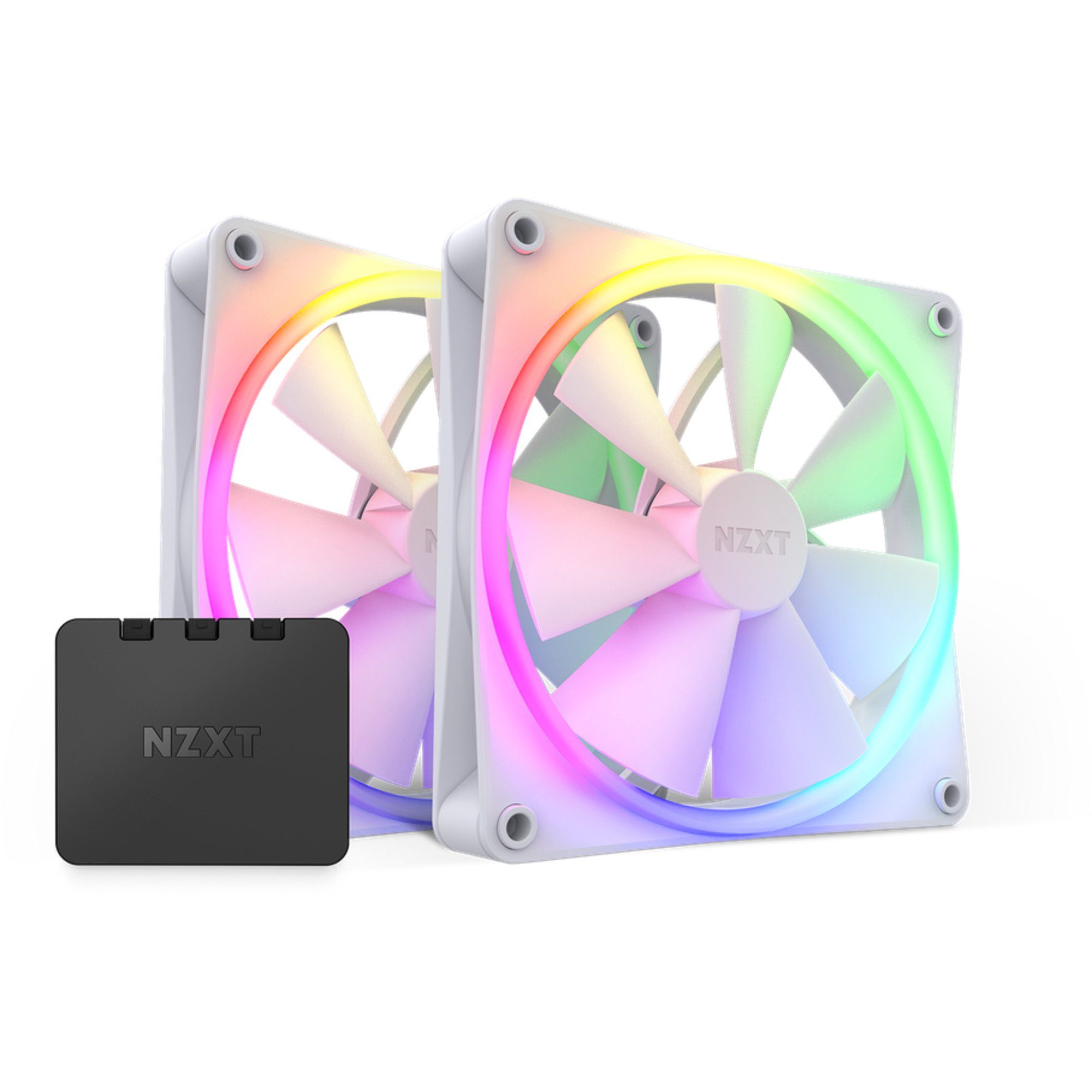 NZXT Gehäuselüfter NZXT F140 RGB Twin Pack 140x140x26, Gehäuselüfter
