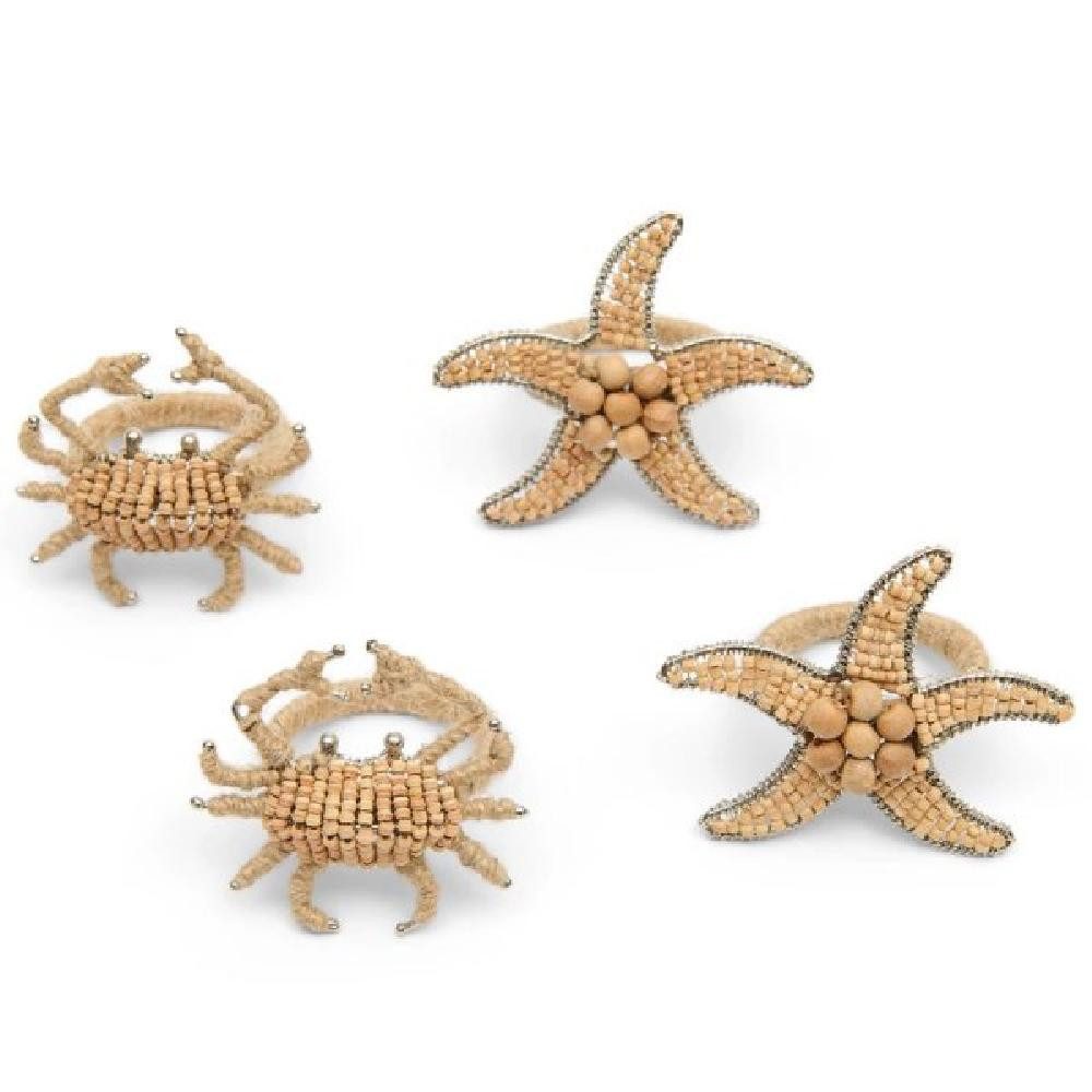 Rivièra Maison Serviettenhalter Serviettenring Sealife Napking Ring (4-teilig)