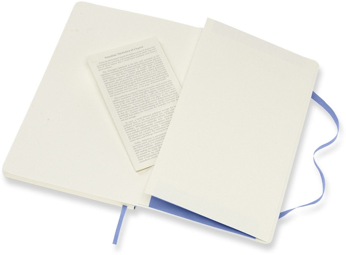 Notizbuch Notizbuch Large A5 liniert Softcover hortensienblau