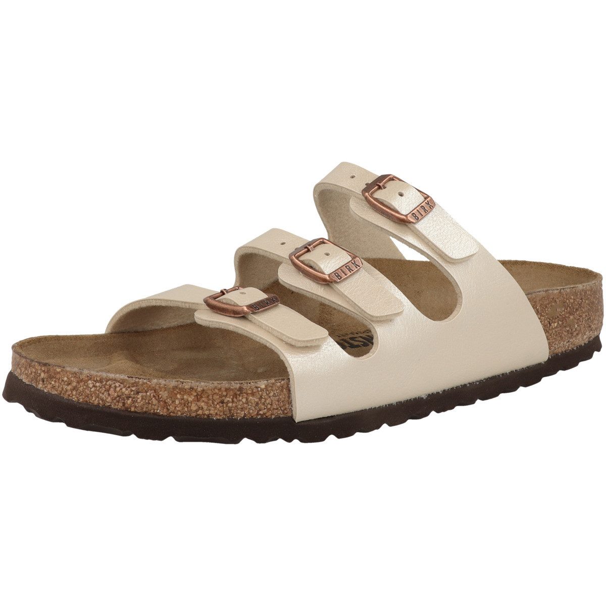 Birkenstock Florida Birko-Flor Graceful schmal Damen Sandale Sandaletten, Sommerschuhe, Badeschuhe, Riemchen, Schlappen