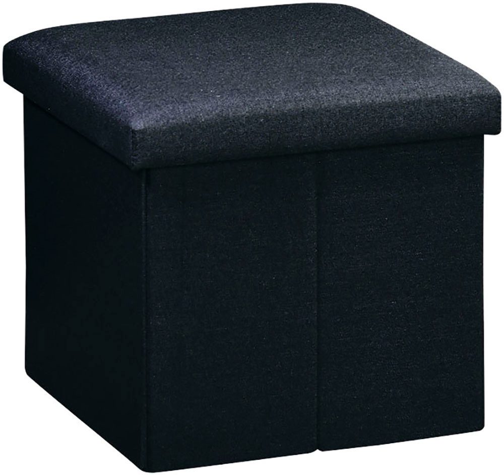 KESPER® Sitzhocker KESPER Sitzhocker-Box, schwarz, Deckel abnehmbar