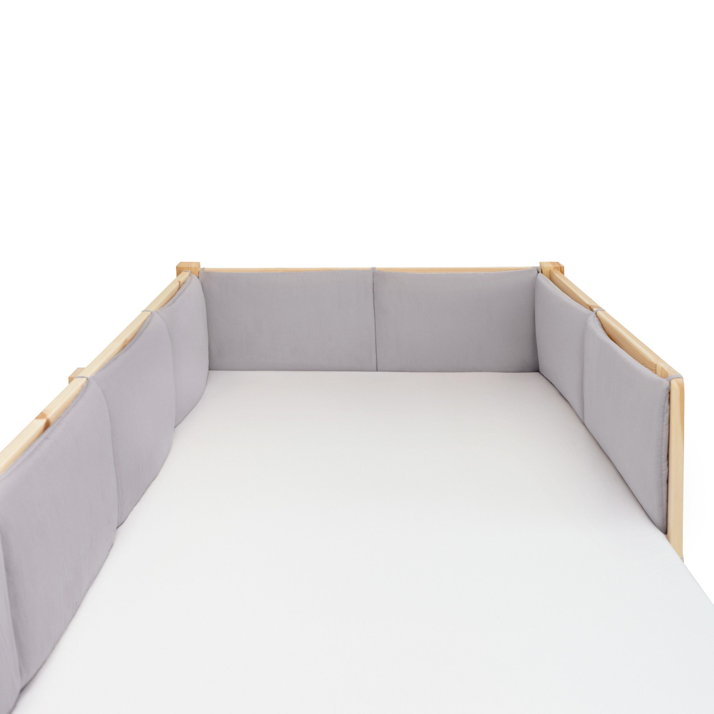 Ehrenkind Bettumrandung 4 tlg für Kinderbetten, (Bettumrandung Jugendbett, 4-tlg., für die Bettenserie Sona), Bettumrandung Kinderbett aus 100% Bio Baumwolle