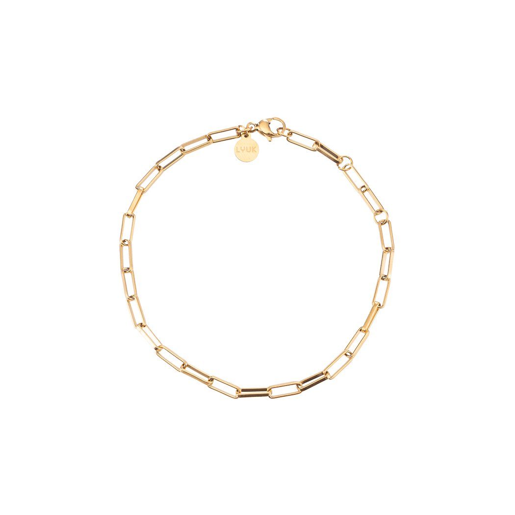 LUUK LIFESTYLE Armband Chain, mit Schmuckbox Gold toller