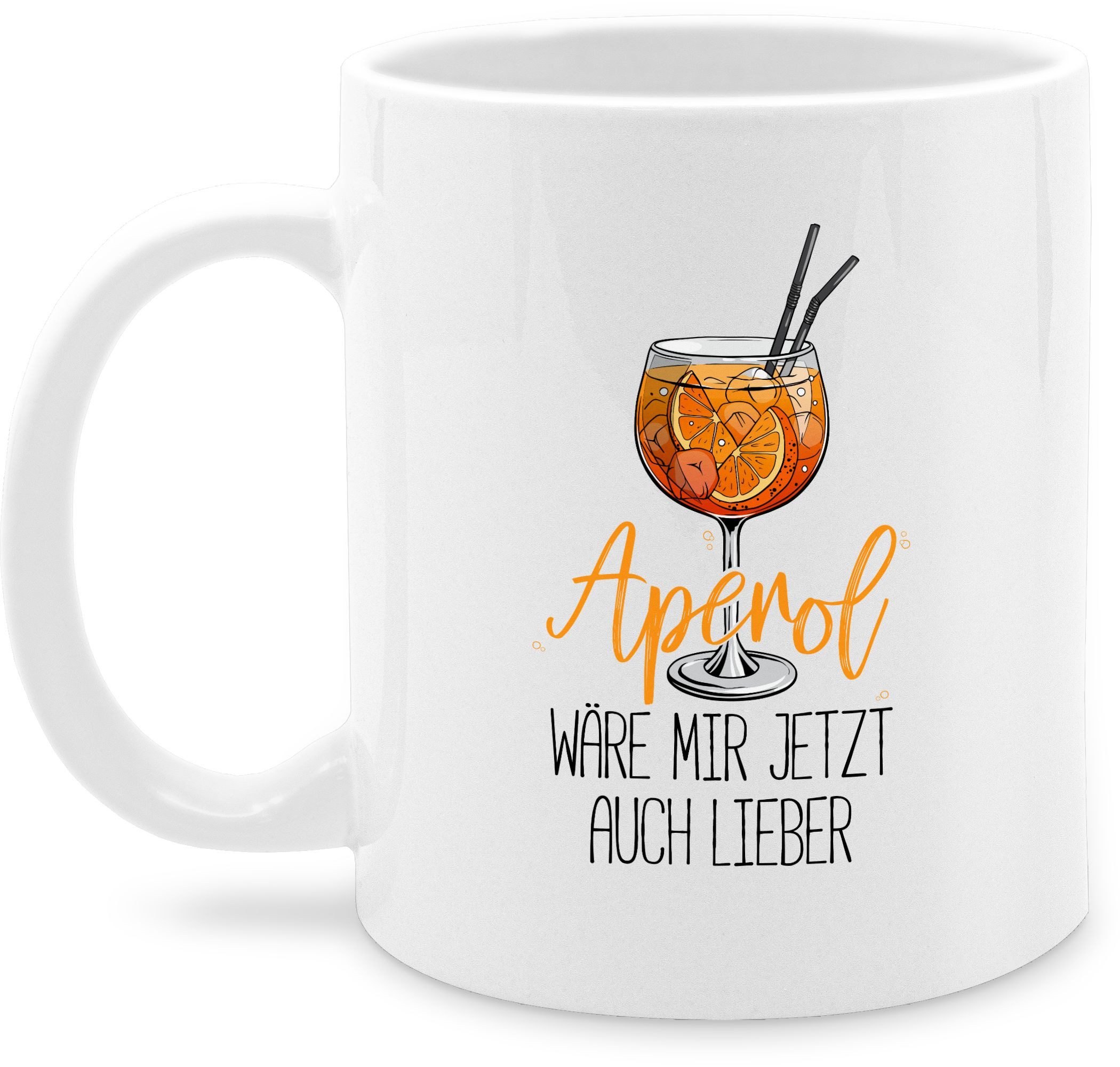 Aperol Spritz Tasse Mit Spruch – „Kaffee, Weil Es Für Aperol Noch Zu Früh Ist“ – Geschenk Für Aperol-Fans