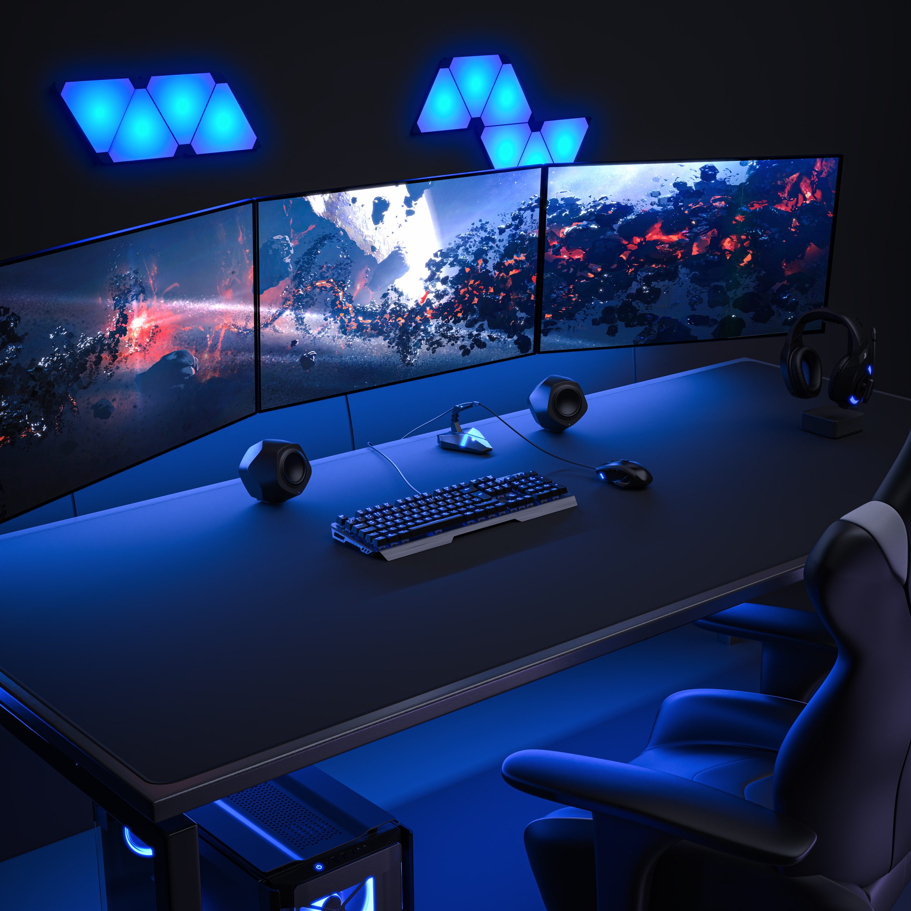 Titanwolf Gaming Mauspad XXXL Speed Mousepad 2000 x 800 x 3 mm, riesige Schreibtischauflage (1-St), rutschfeste Rückseite, abwaschbar, Geschwindigkeit & Präzisi – Bild 5 von 5