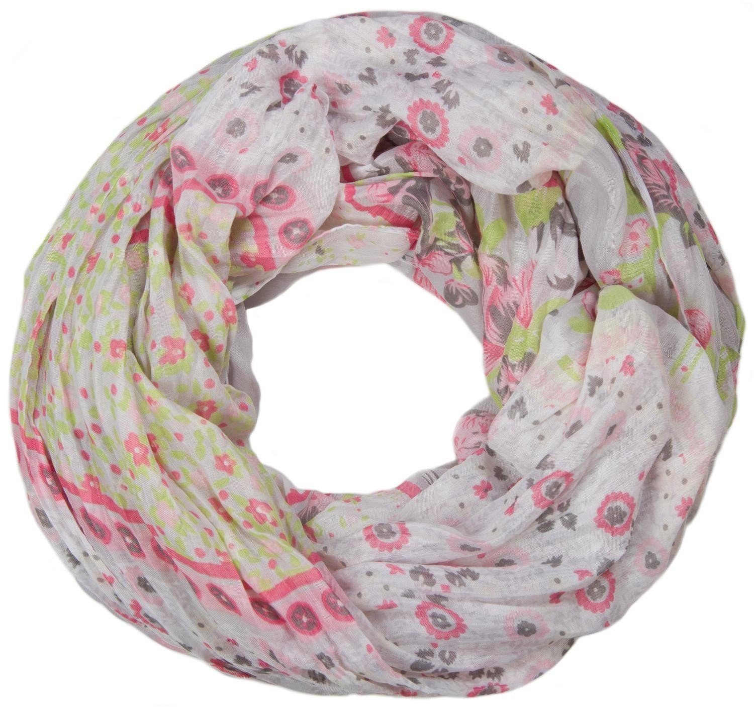 styleBREAKER Loop Loop mit Blumen Paisley günstig online kaufen