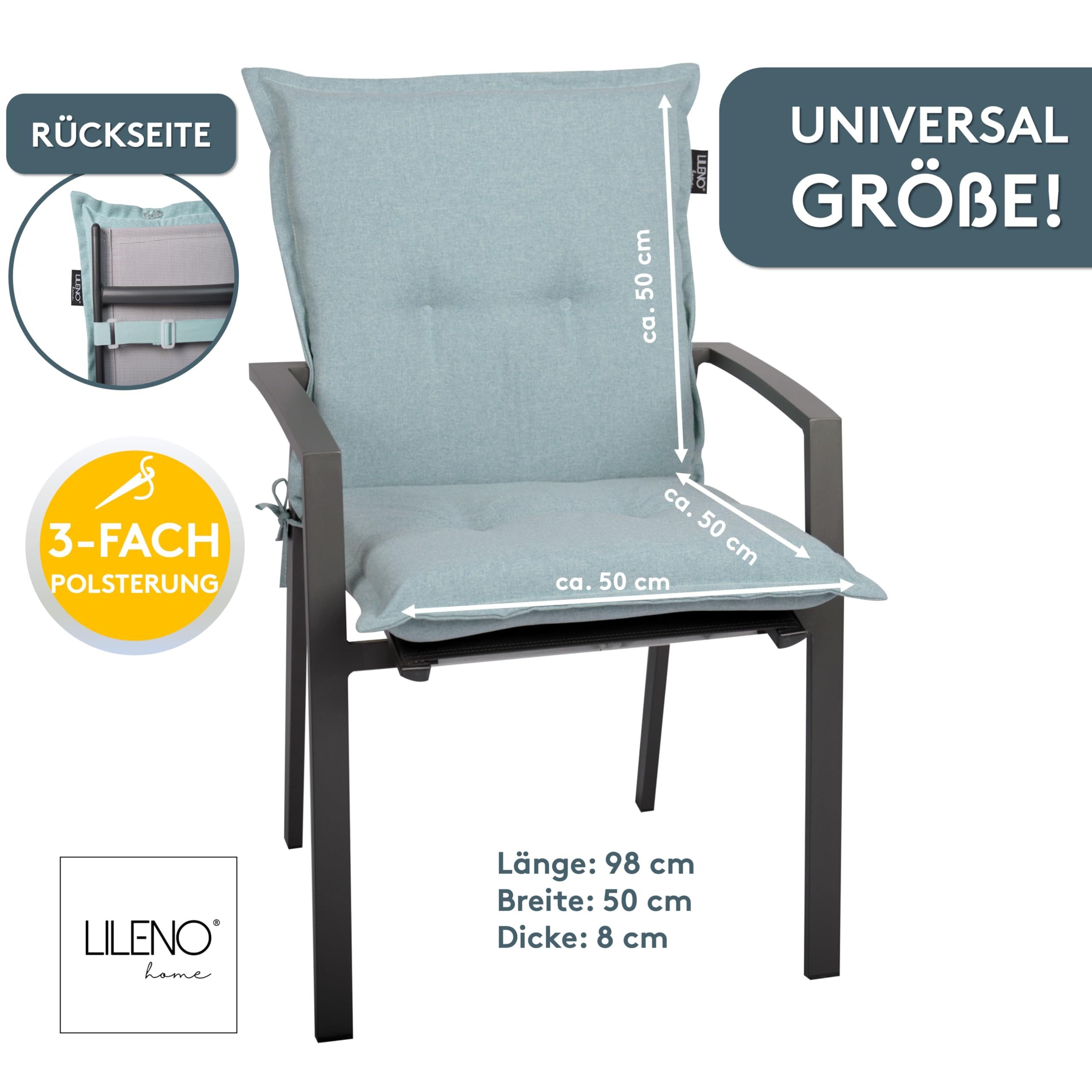 LILENO HOME Polsterauflage Gartenstuhl Niedriglehner Auflage, günstig online kaufen