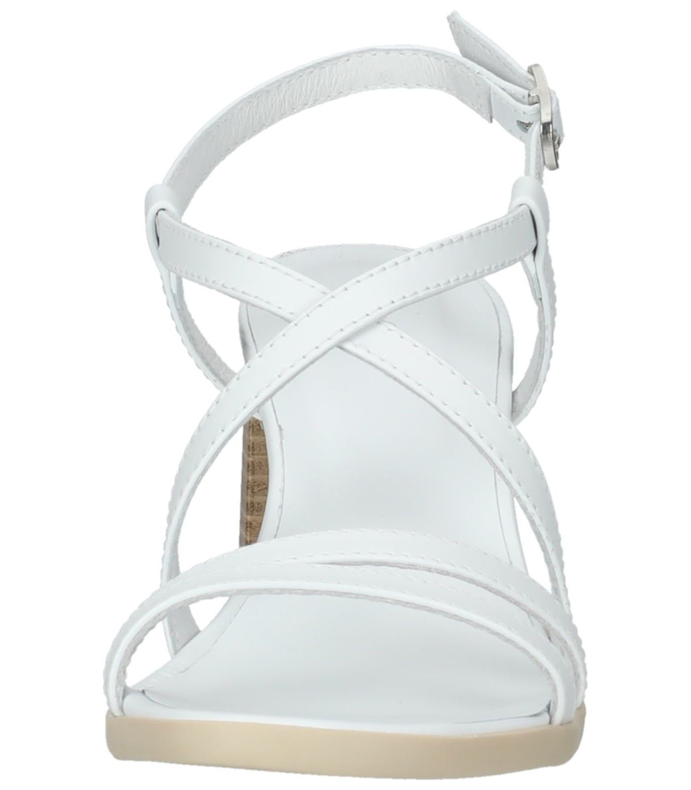 Nero Giardini Leder Weiß Riemchensandalette Sandalen