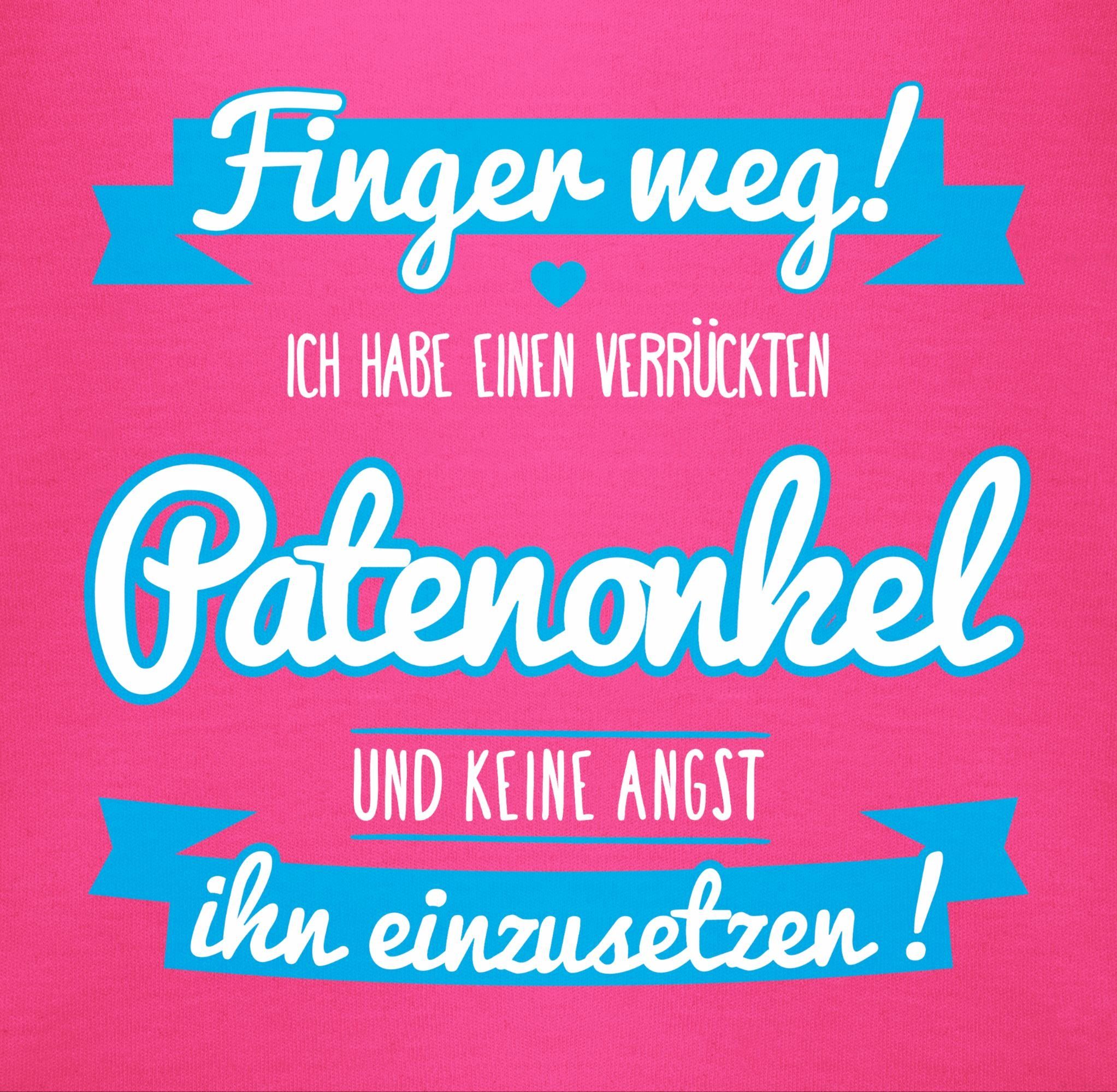 Fuchsia Patenonkel Geschenk Shirtracer Verrückten Shirtbody von Paten Patenonkel 3 Baby