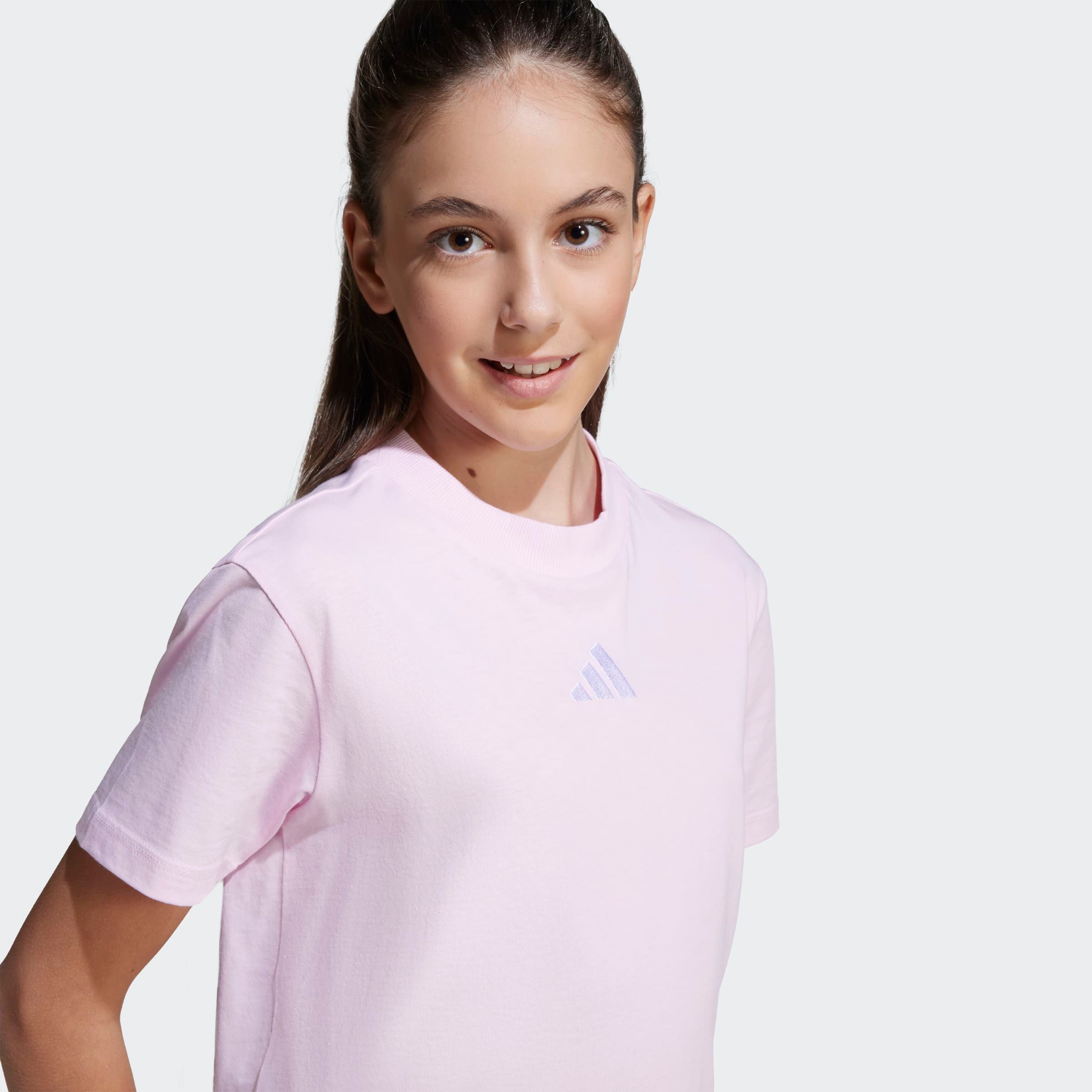 adidas Sportswear T-Shirt J SL TEE 160 für Kinder, mit Rundhalsausschnitt, ohne Verschluss, pflegeleicht