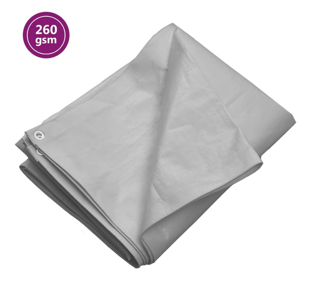 Thumbnail - vidaXL Schutzplane, Abdeckplane 260 g/m² 4x8 m Grau HDPE
